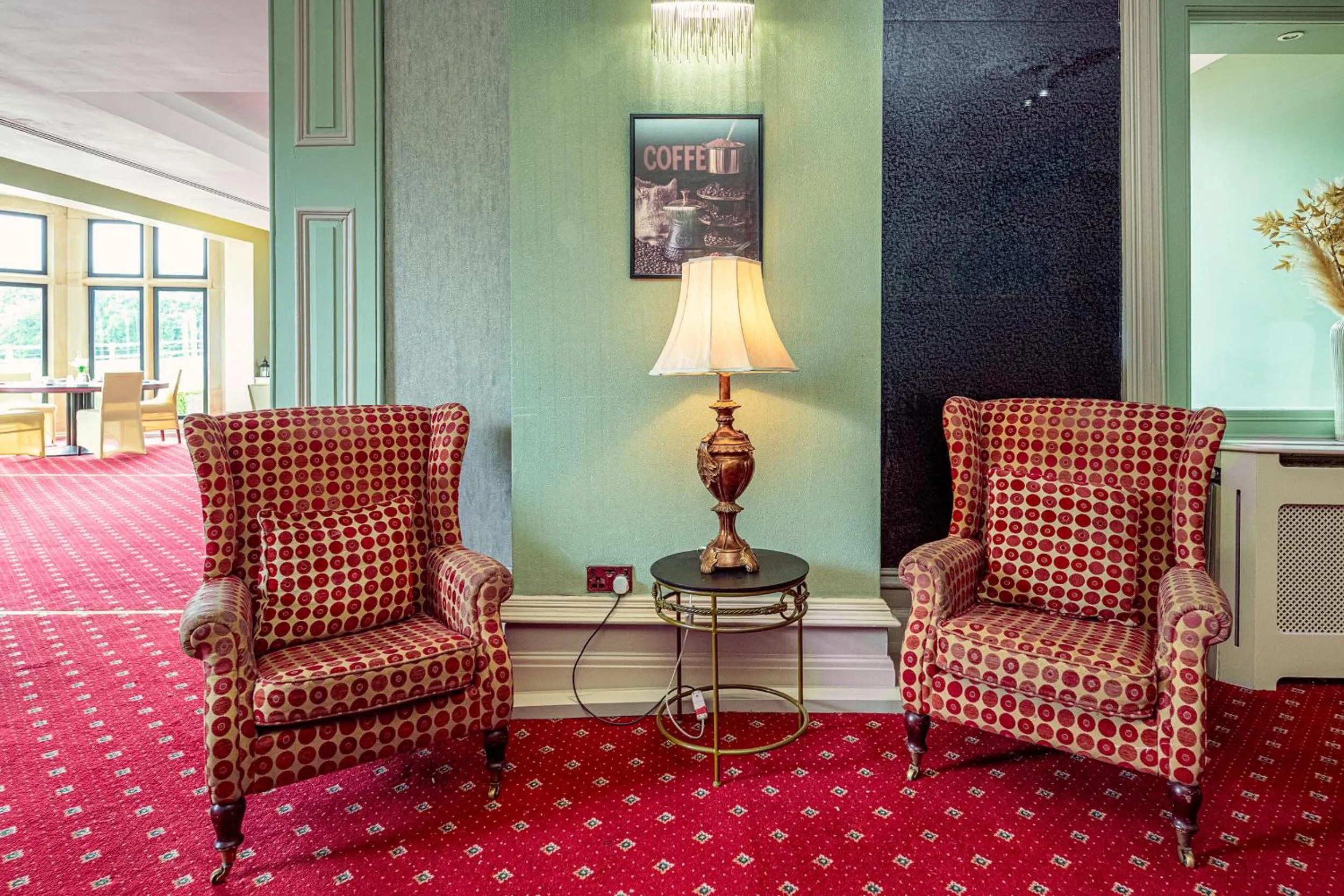 Seating area in Northop Hall Country House Hotel