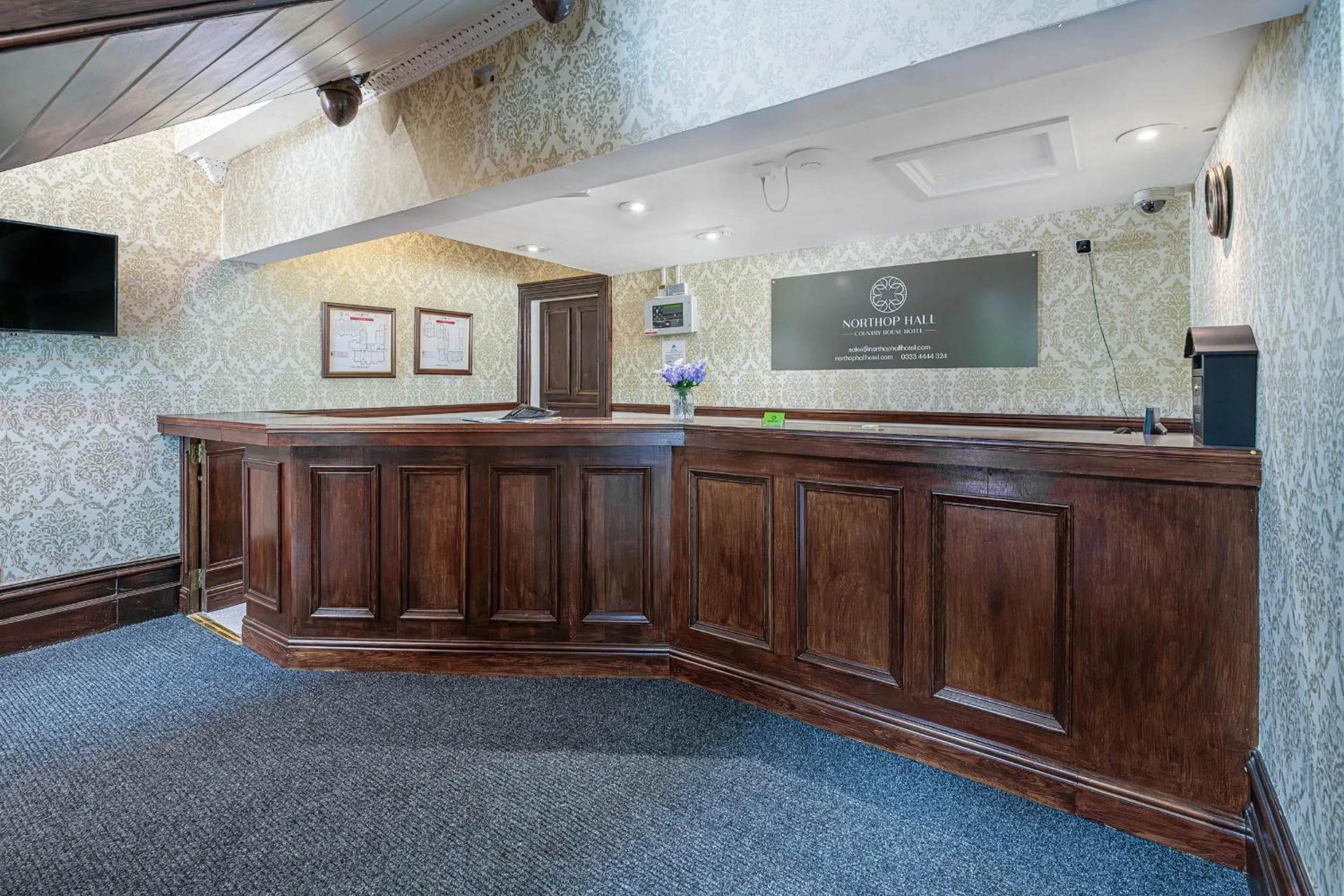 concierge in Northop Hall Country House Hotel