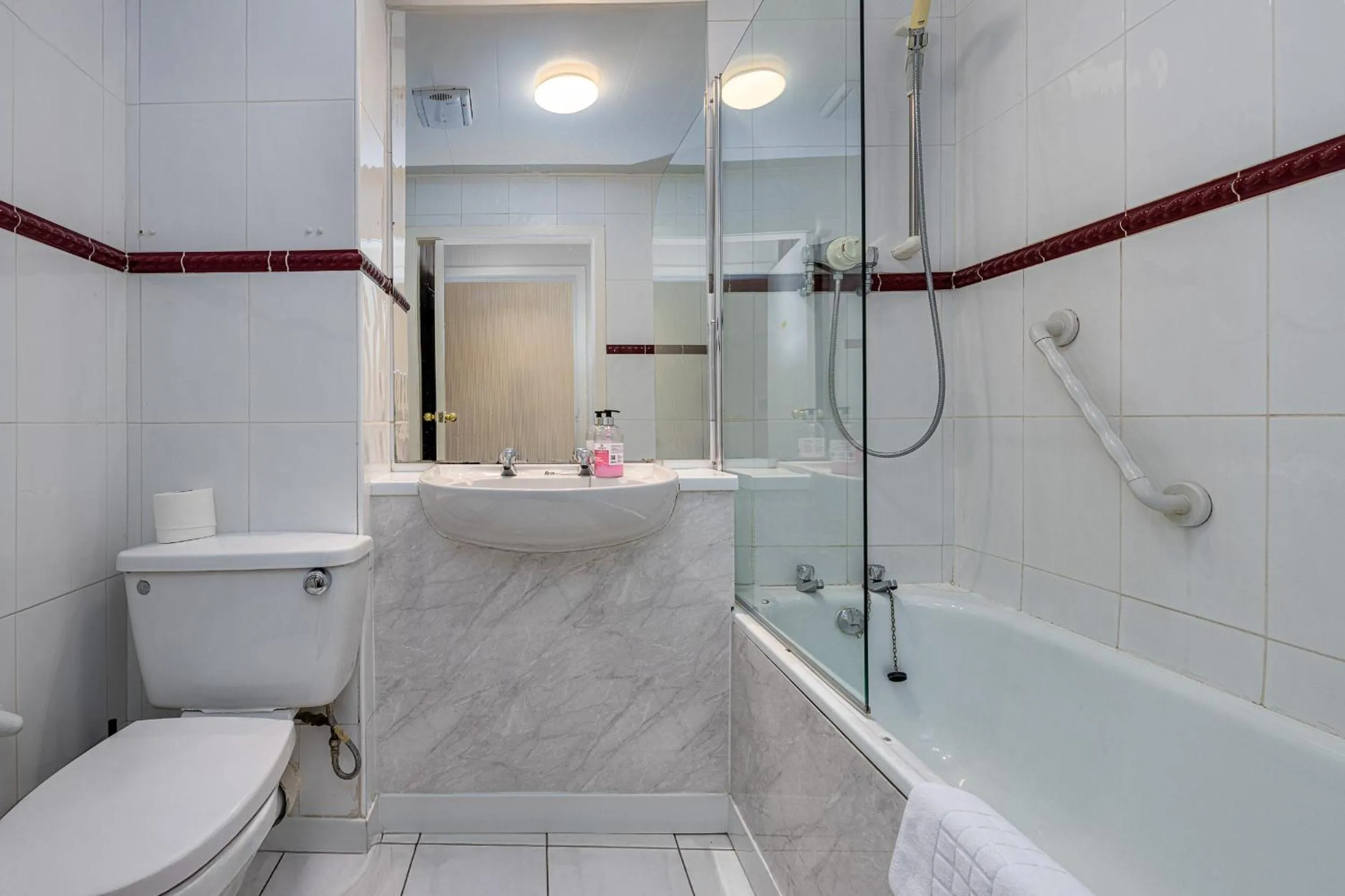 Toilet in Northop Hall Country House Hotel