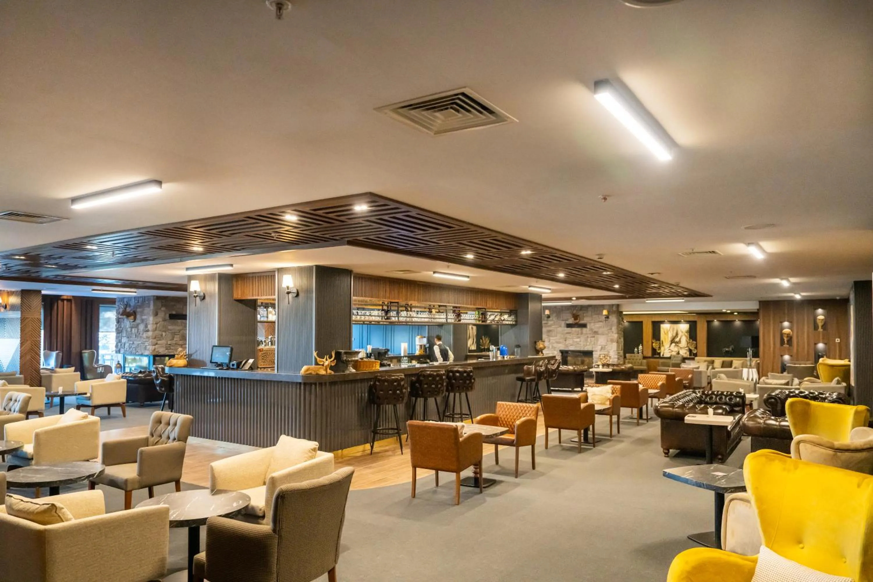 Lounge or bar in SARPİNO MOUNTAİN HOTEL