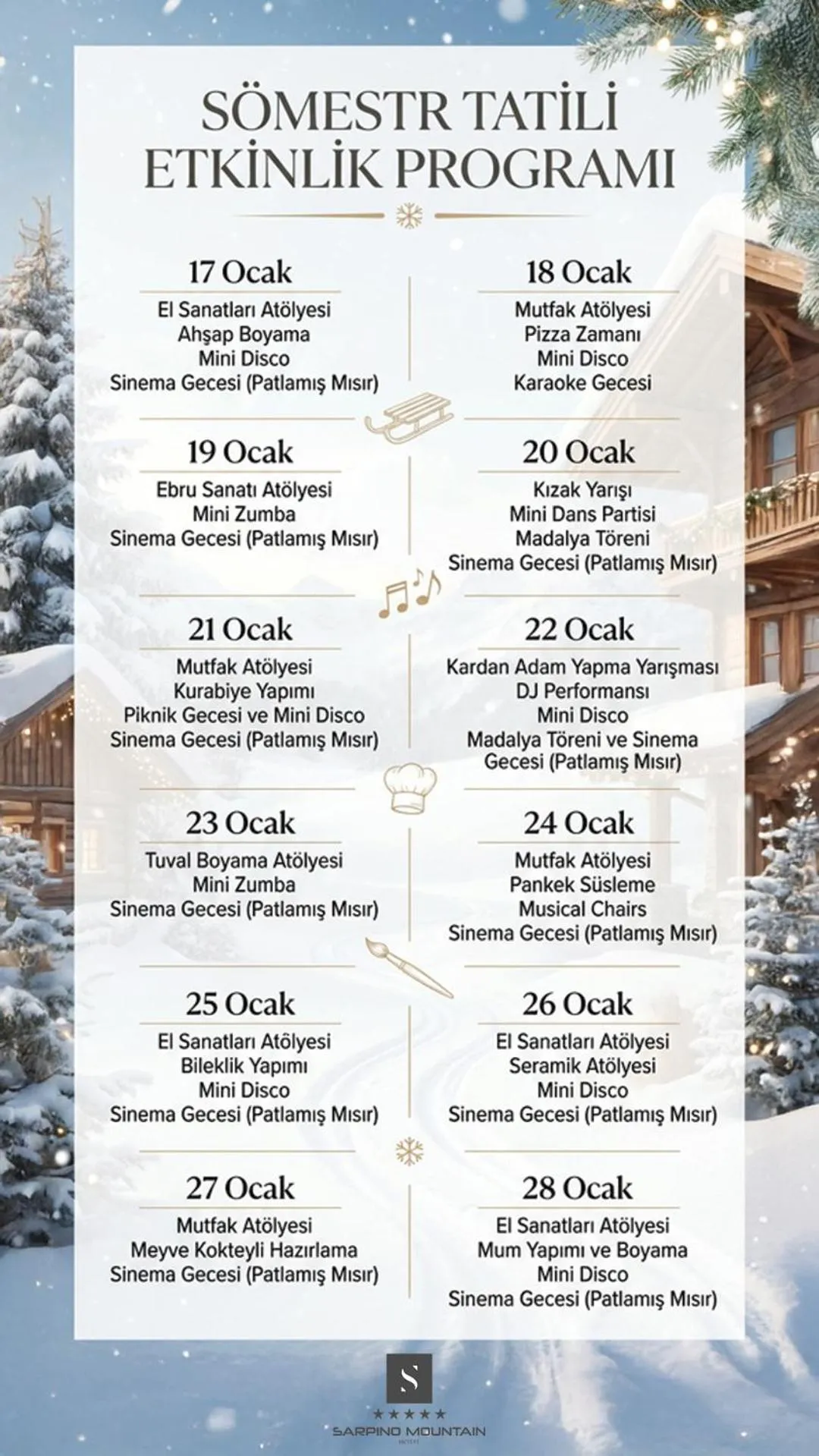 Kids's club in SARPİNO MOUNTAİN HOTEL