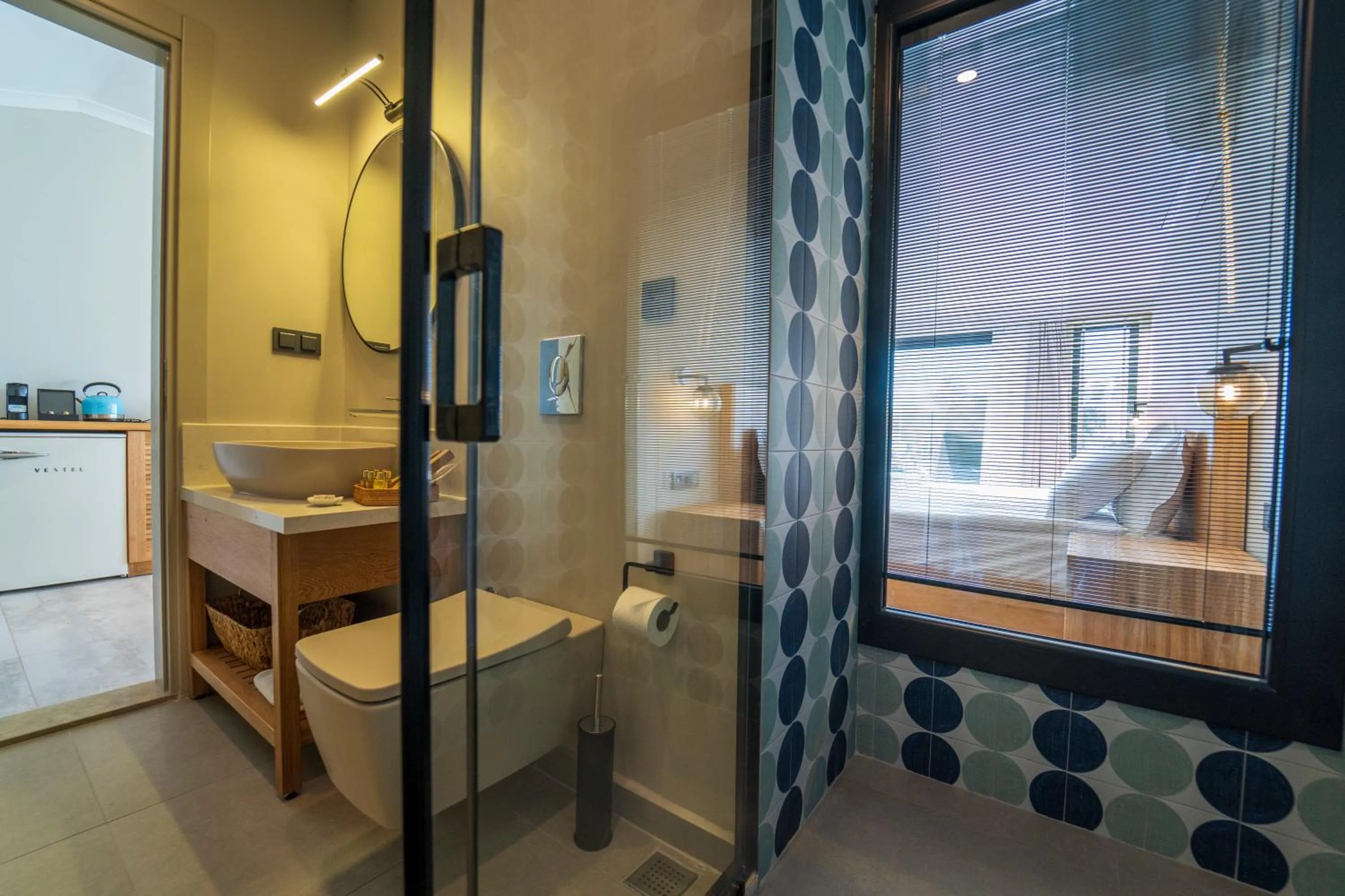 Bathroom, Bed in Ansira Fethiye