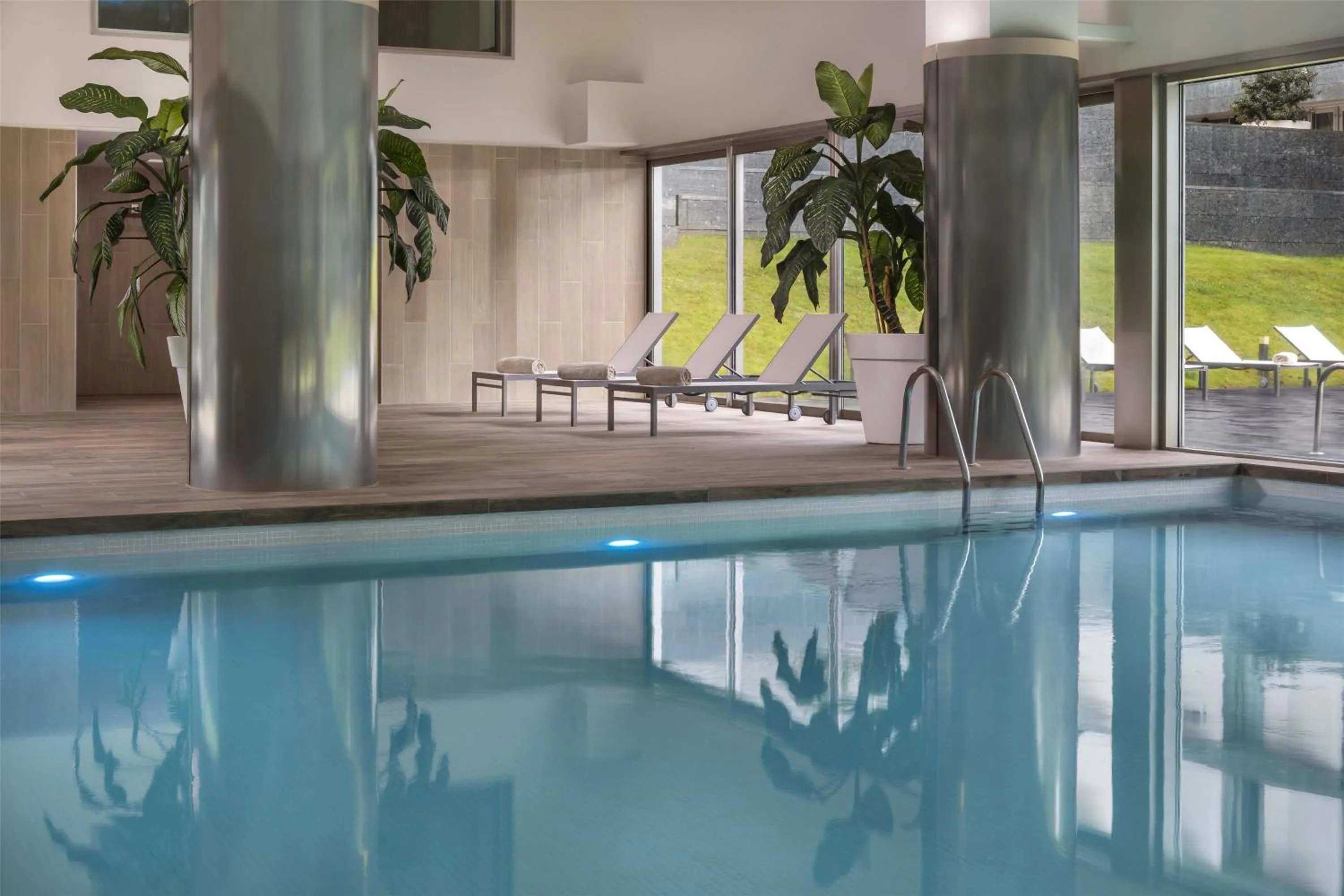 Pool view in NH Collection Santiago de Compostela