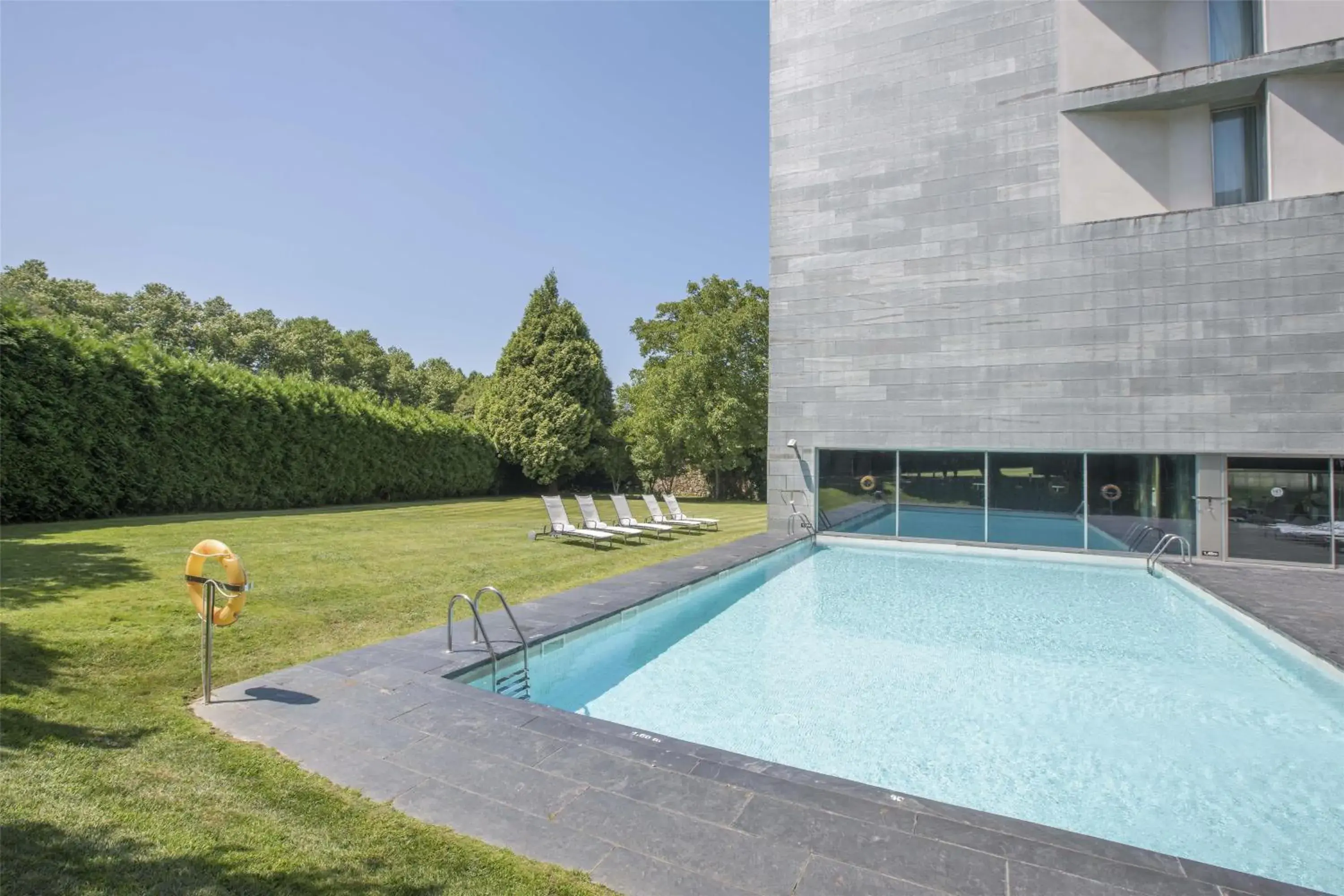Pool view in NH Collection Santiago de Compostela Pool view in NH Collection Santiago de Compostela