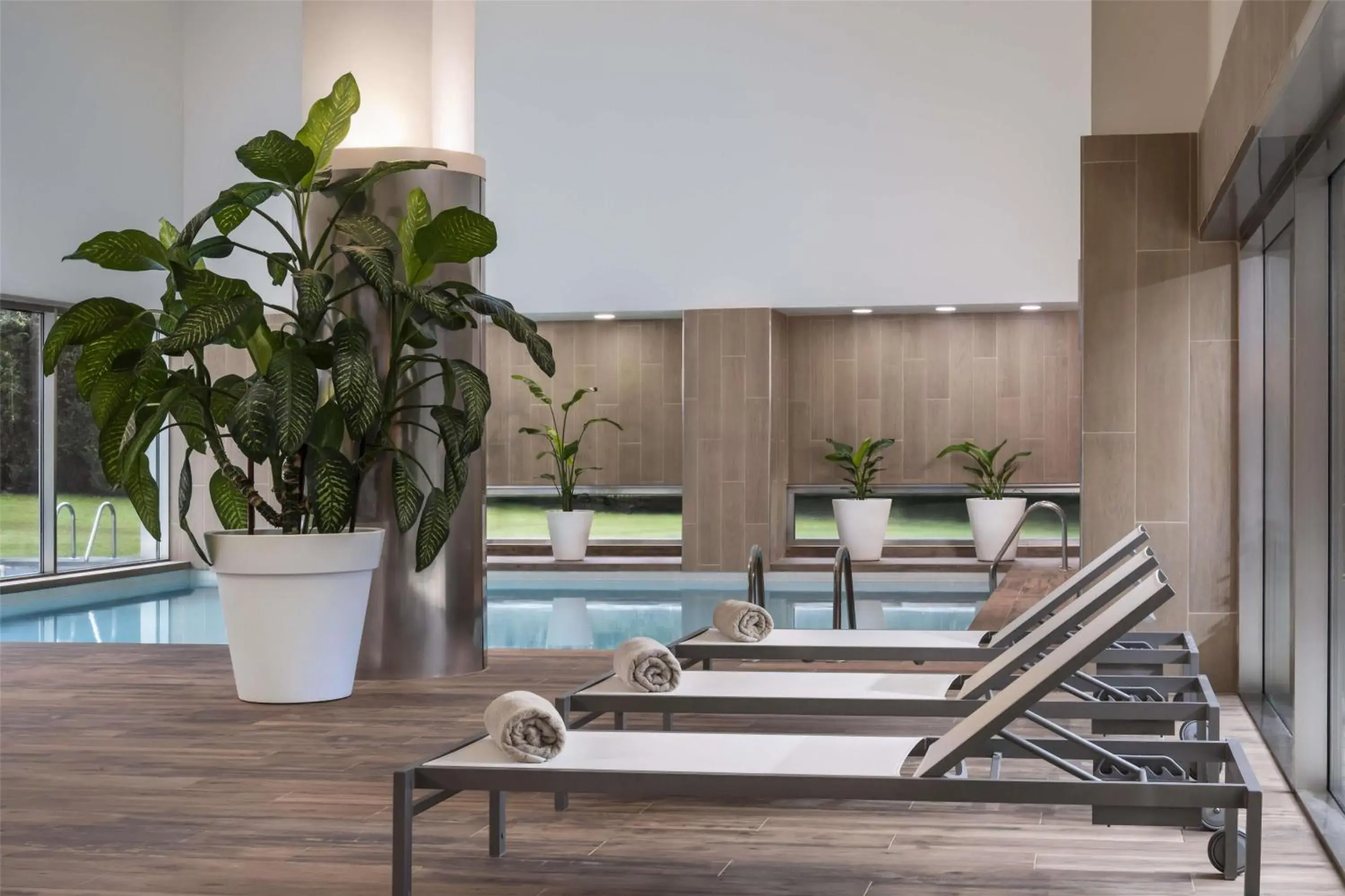 Pool view in NH Collection Santiago de Compostela Pool view in NH Collection Santiago de Compostela