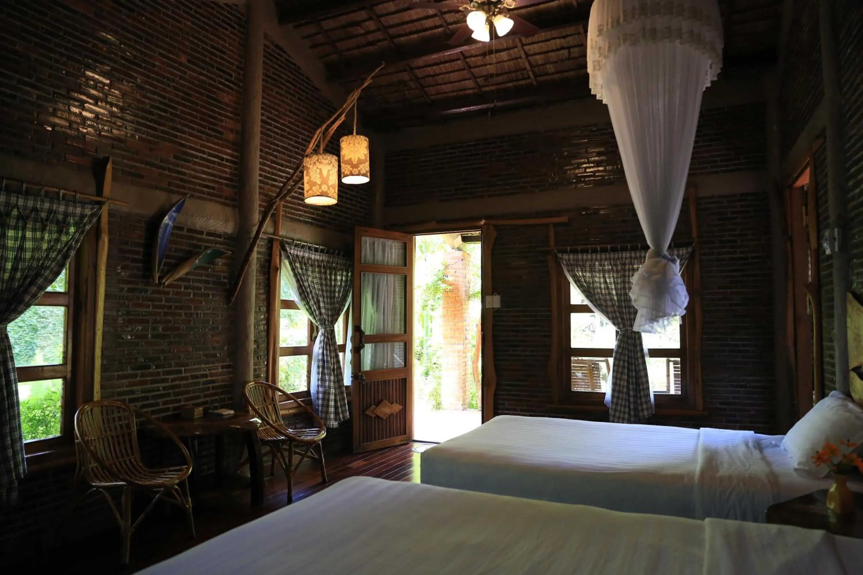 Bed in Vamxang Rustic Home