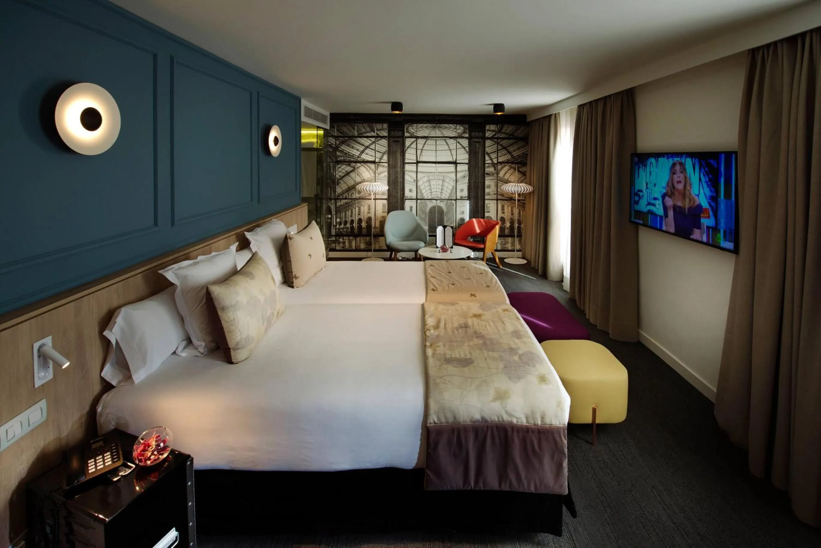 Bed in Hotel Mirador de Chamartín