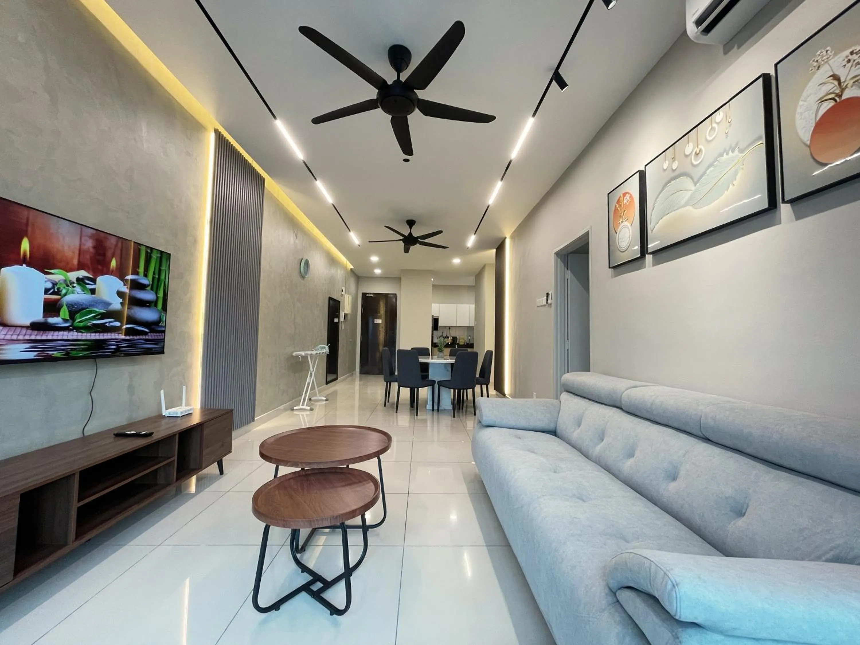 Communal lounge/ TV room in Pacific Tower Petaling Jaya Near Jaya One, University Malaya, Columbia Hospital By My Homez