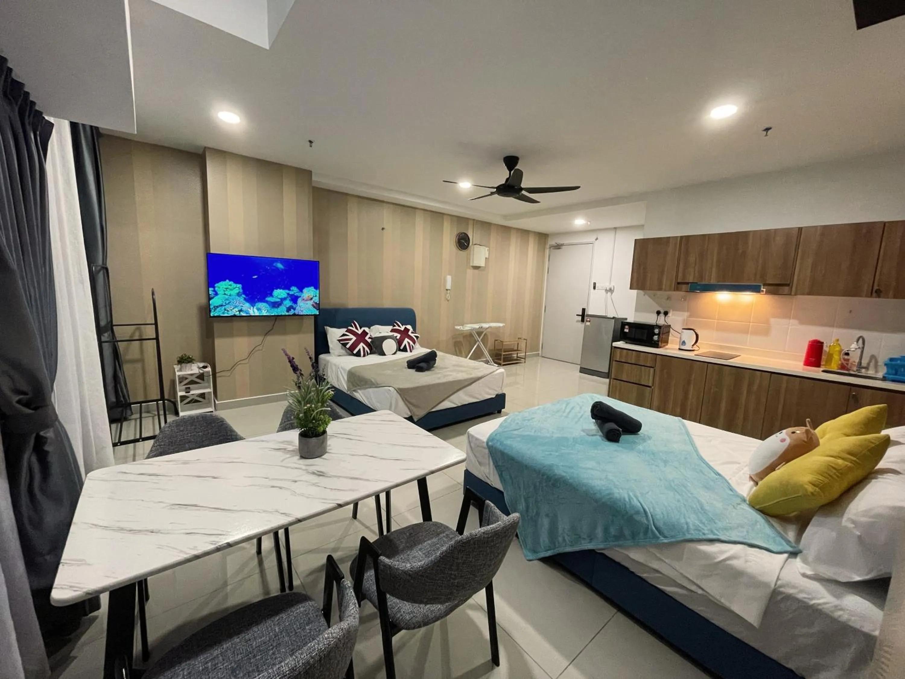 Communal lounge/ TV room in Pacific Tower Petaling Jaya Near Jaya One, University Malaya, Columbia Hospital By My Homez