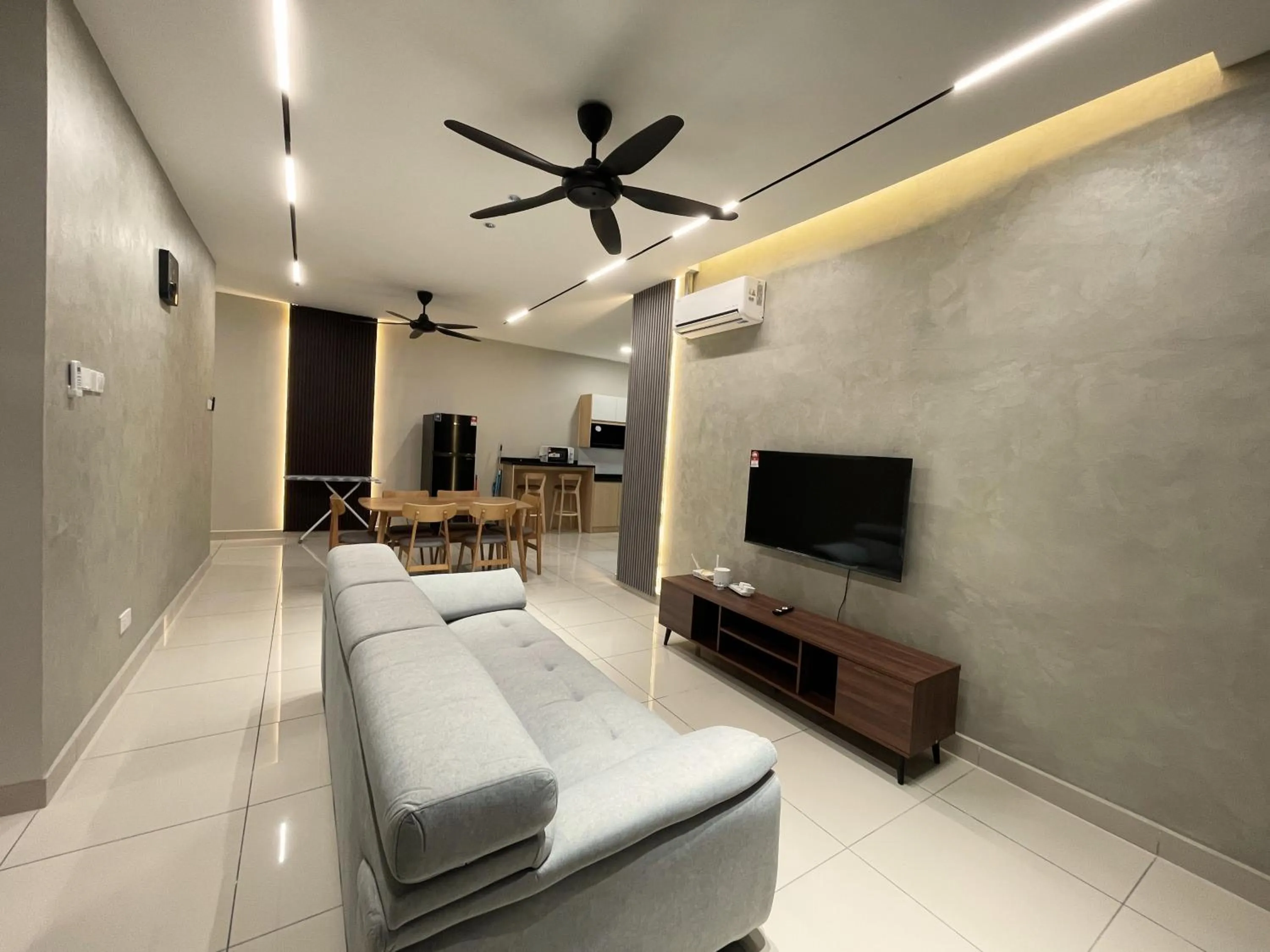 Communal lounge/ TV room in Pacific Tower Petaling Jaya Near Jaya One, University Malaya, Columbia Hospital By My Homez