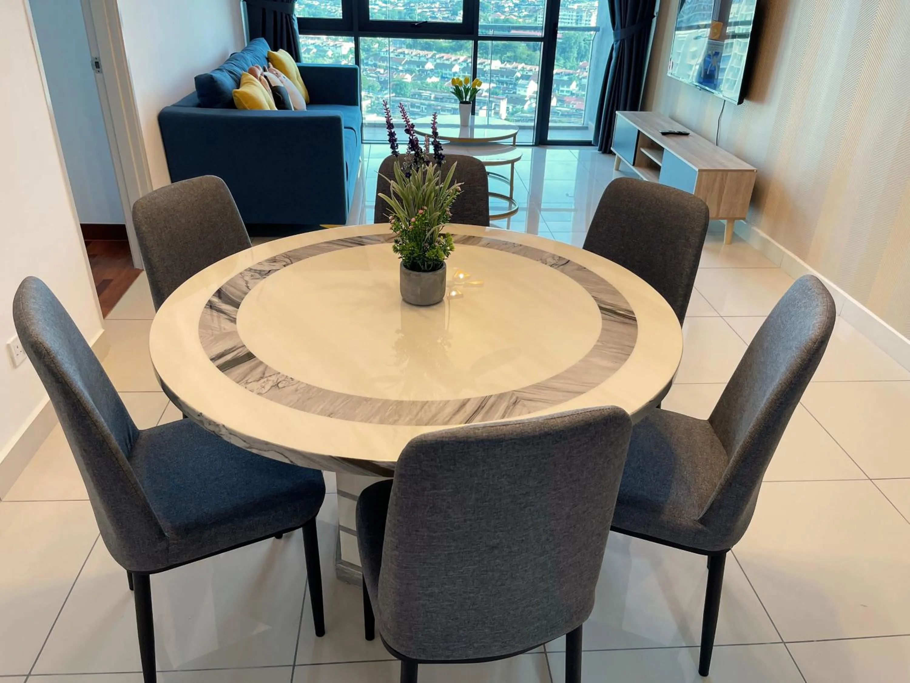 Living room in Pacific Tower Petaling Jaya Near Jaya One, University Malaya, Columbia Hospital By My Homez