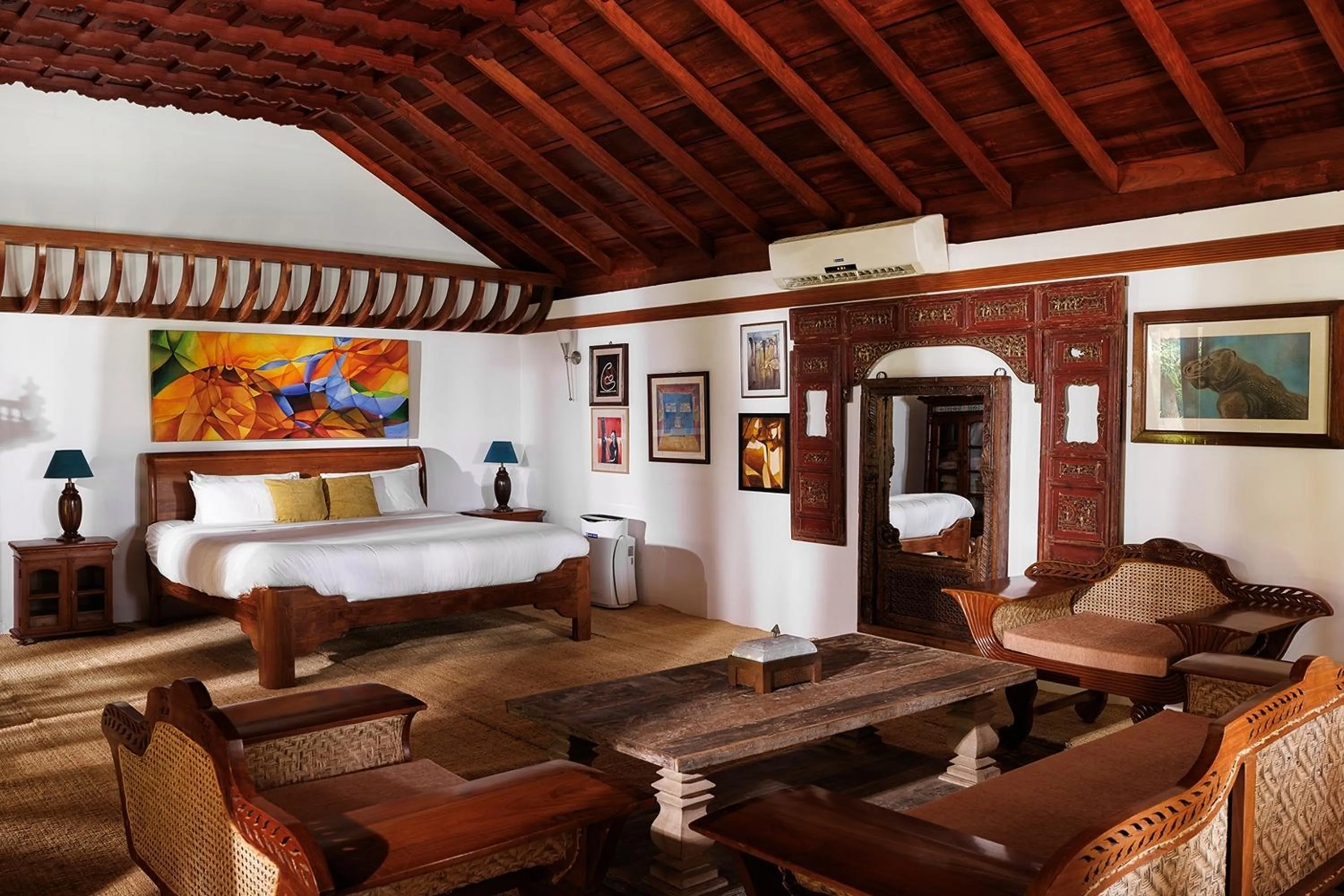 Bed in BluSalzz Villa - Muhamma, Alleppey - Kerala