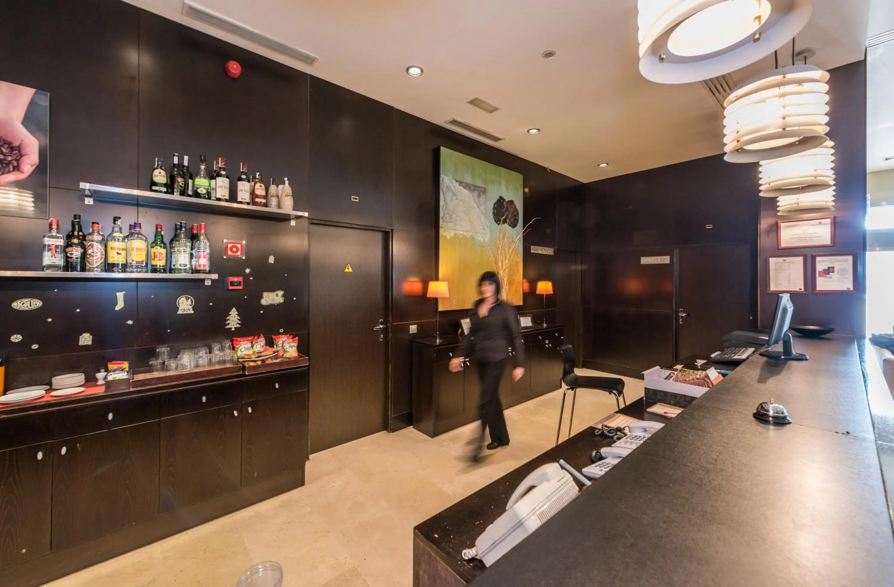 Lobby or reception in Hotel Mercader