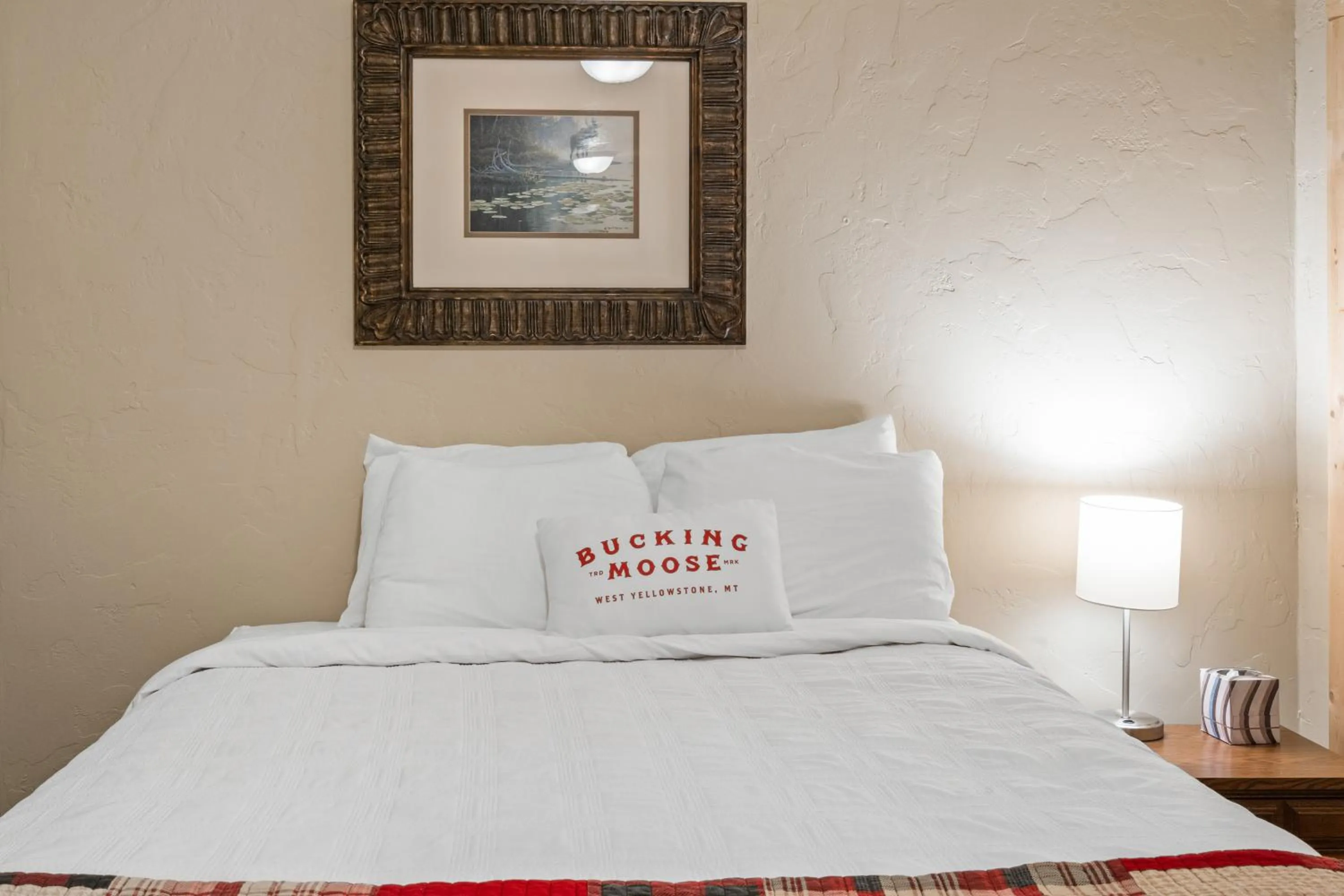 Bed in The Bucking Moose