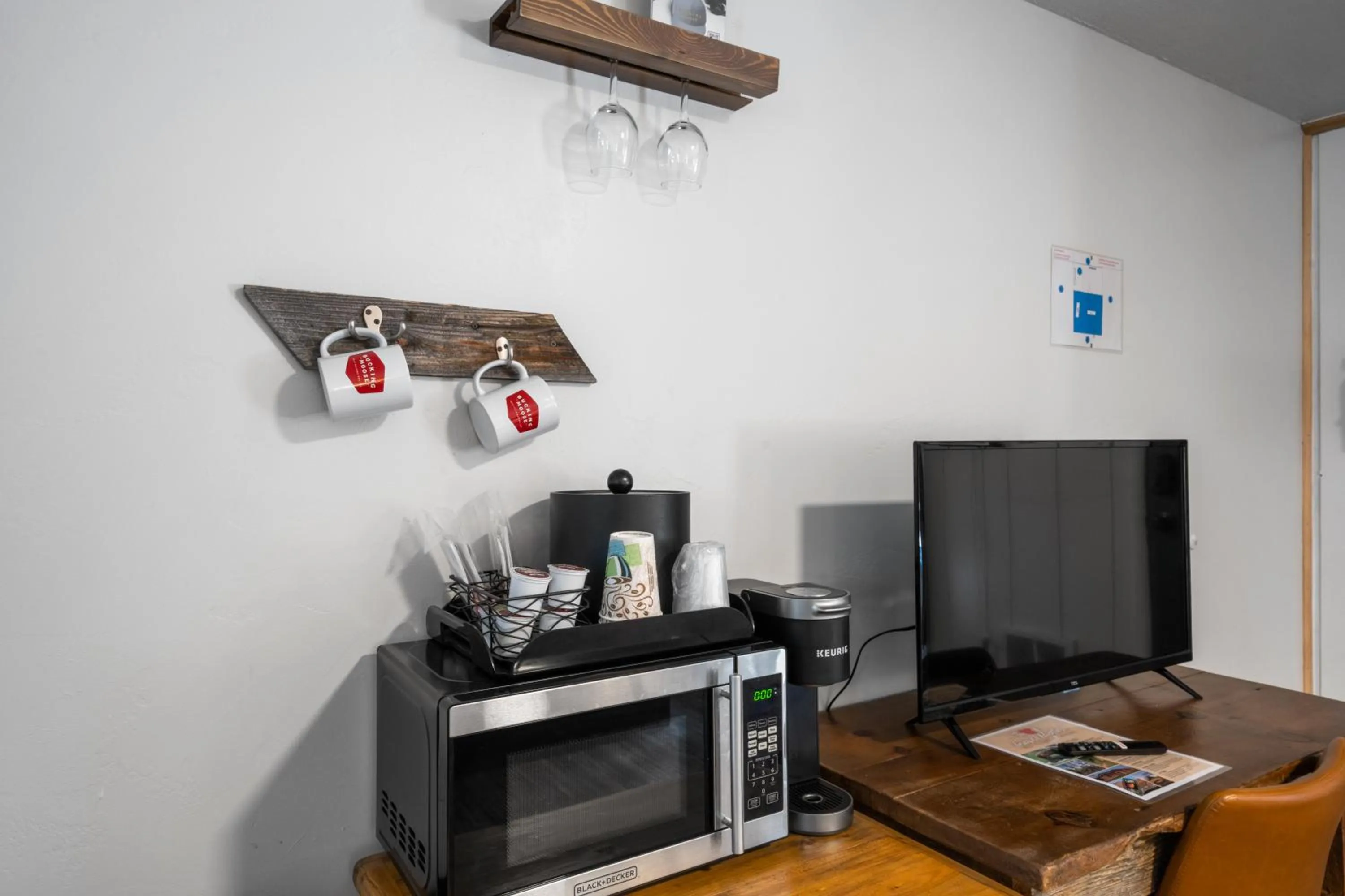 TV and multimedia in The Bucking Moose