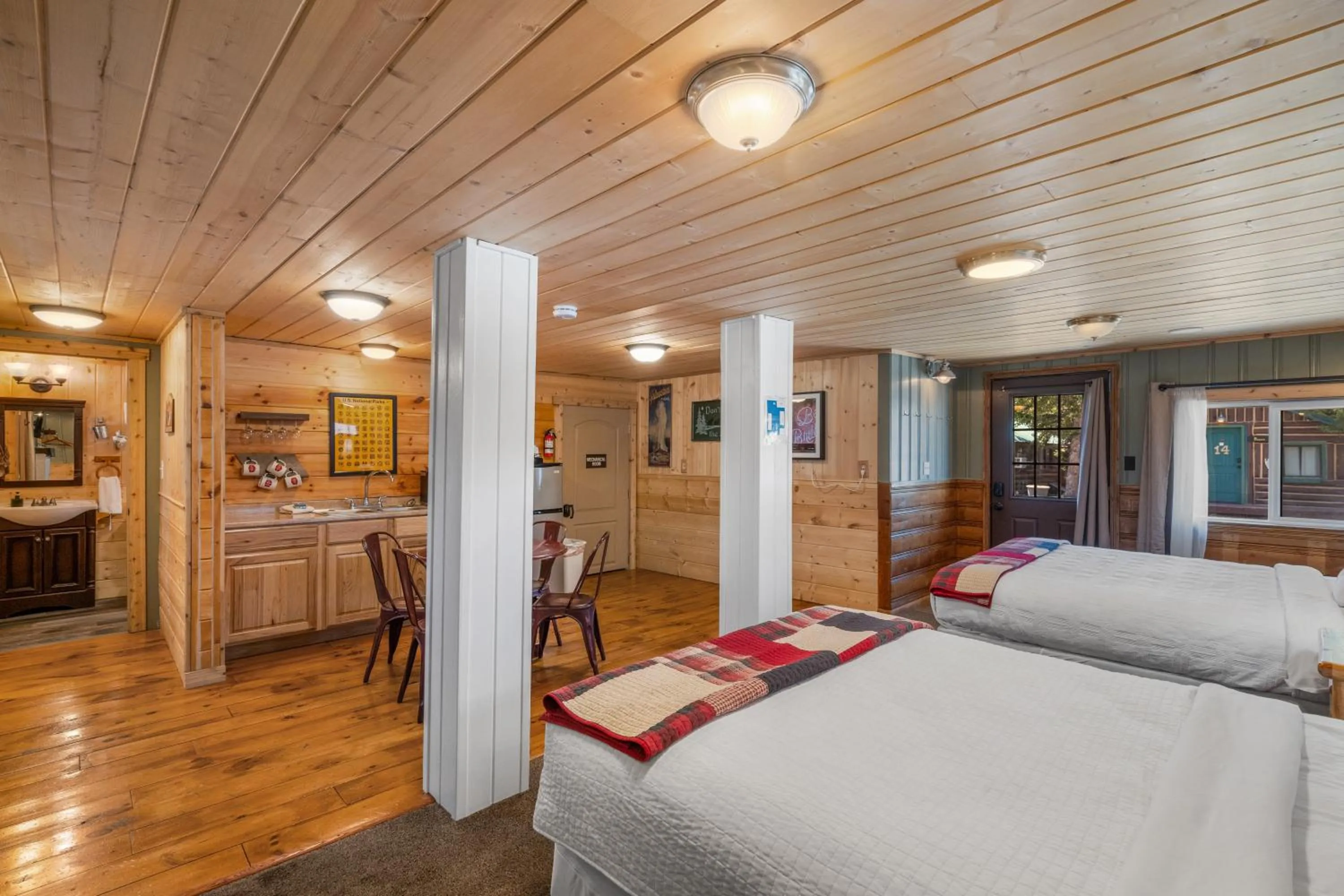 Bed in The Bucking Moose