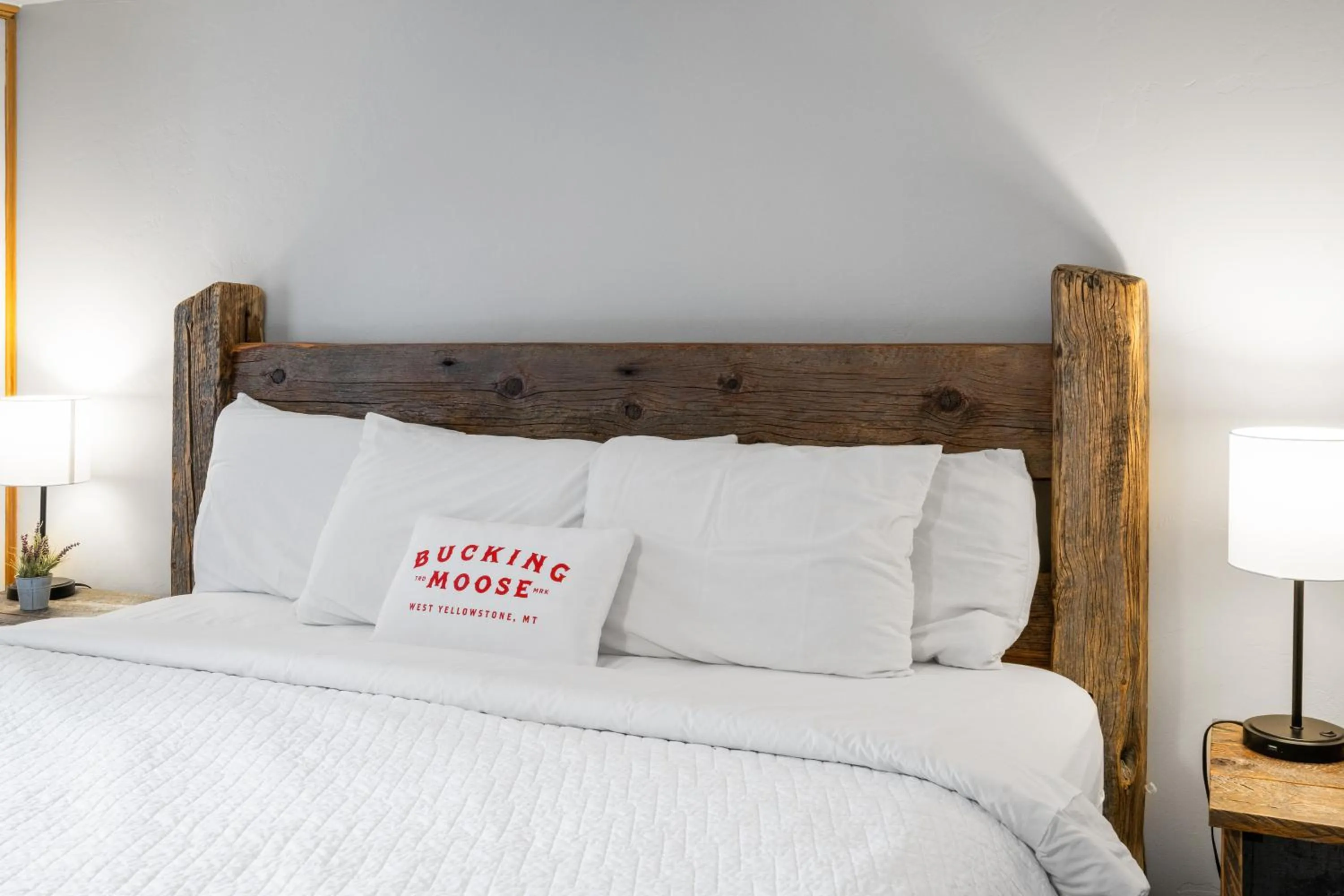 Bed in The Bucking Moose