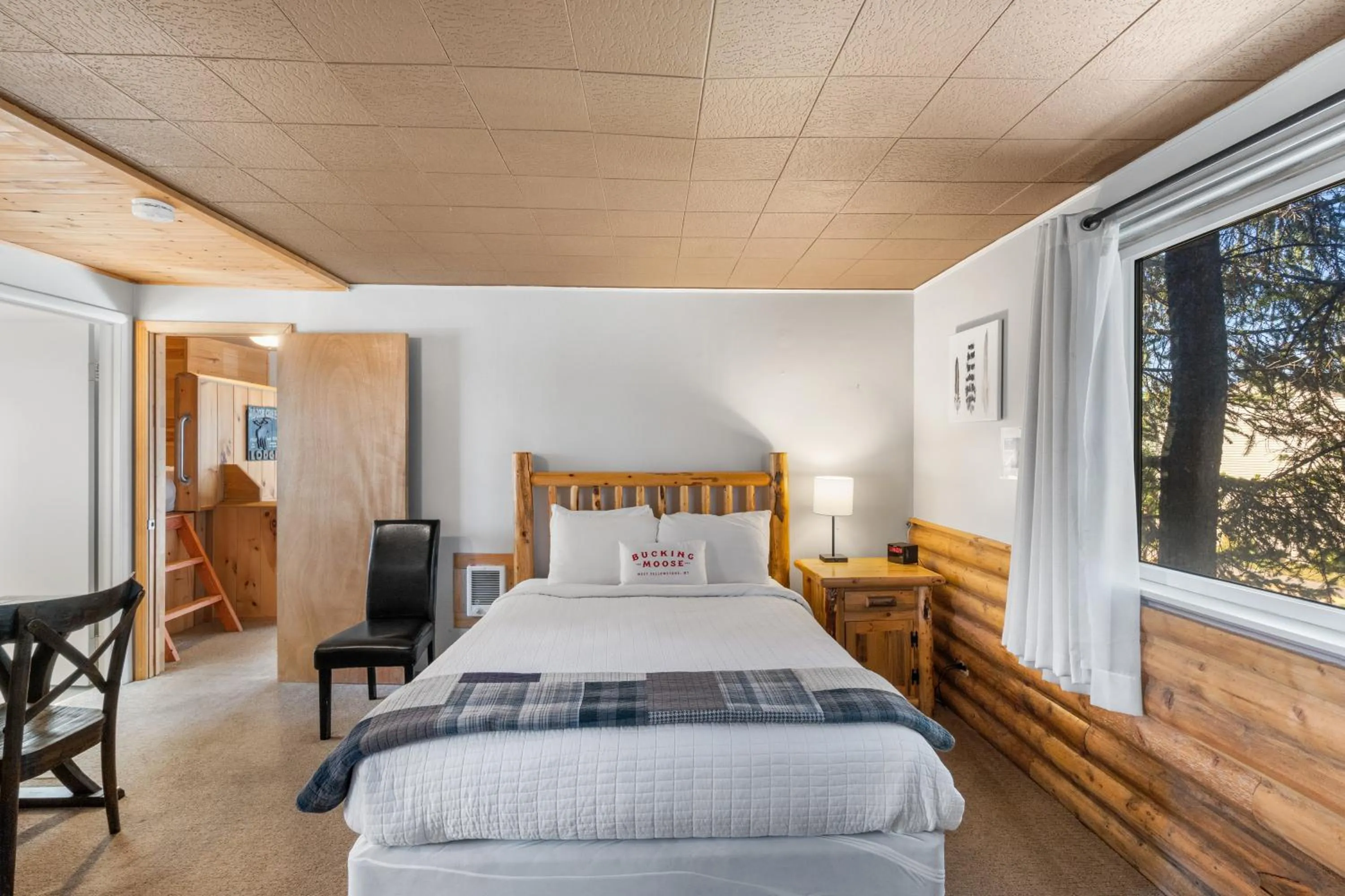 Bed in The Bucking Moose