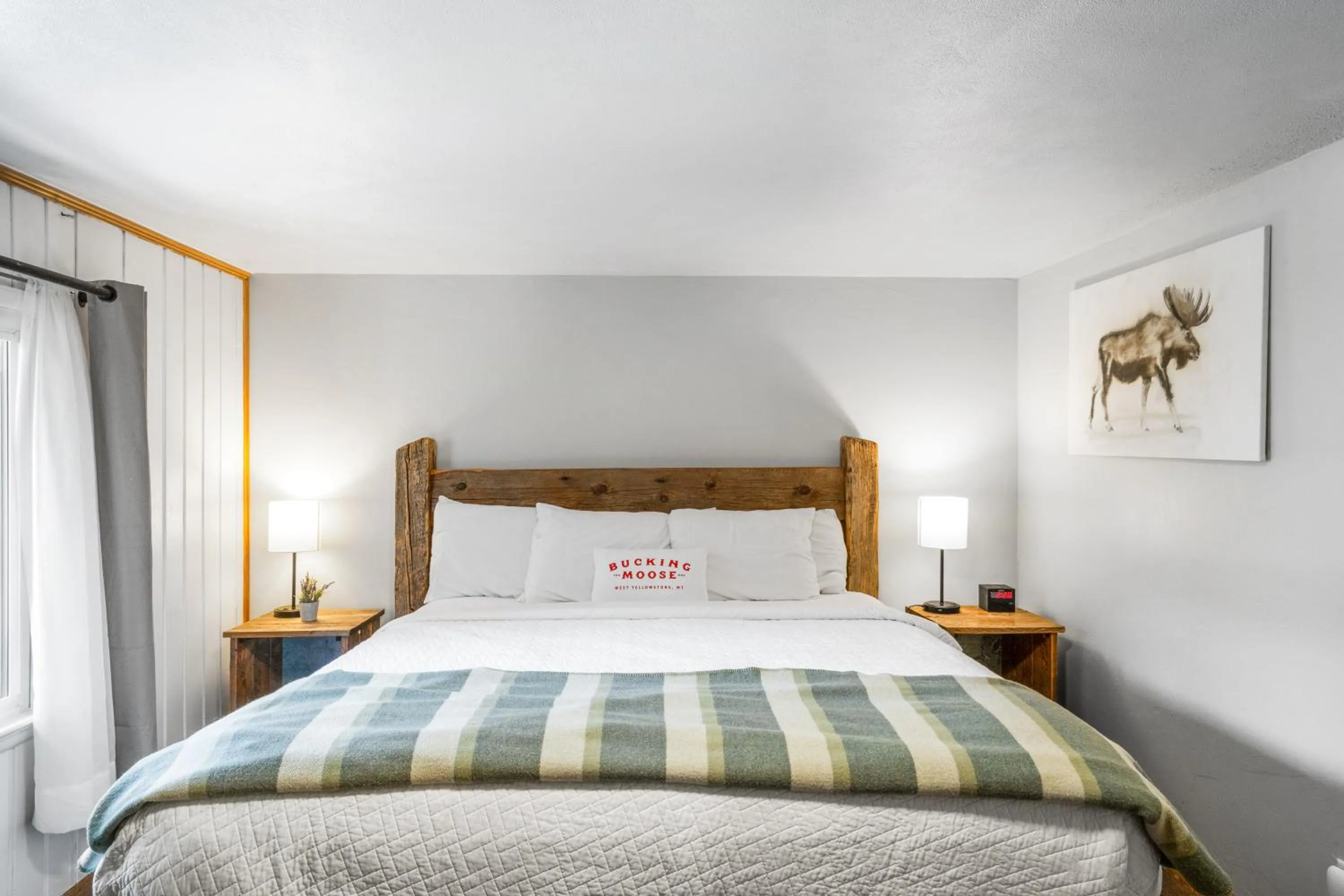 Bed in The Bucking Moose