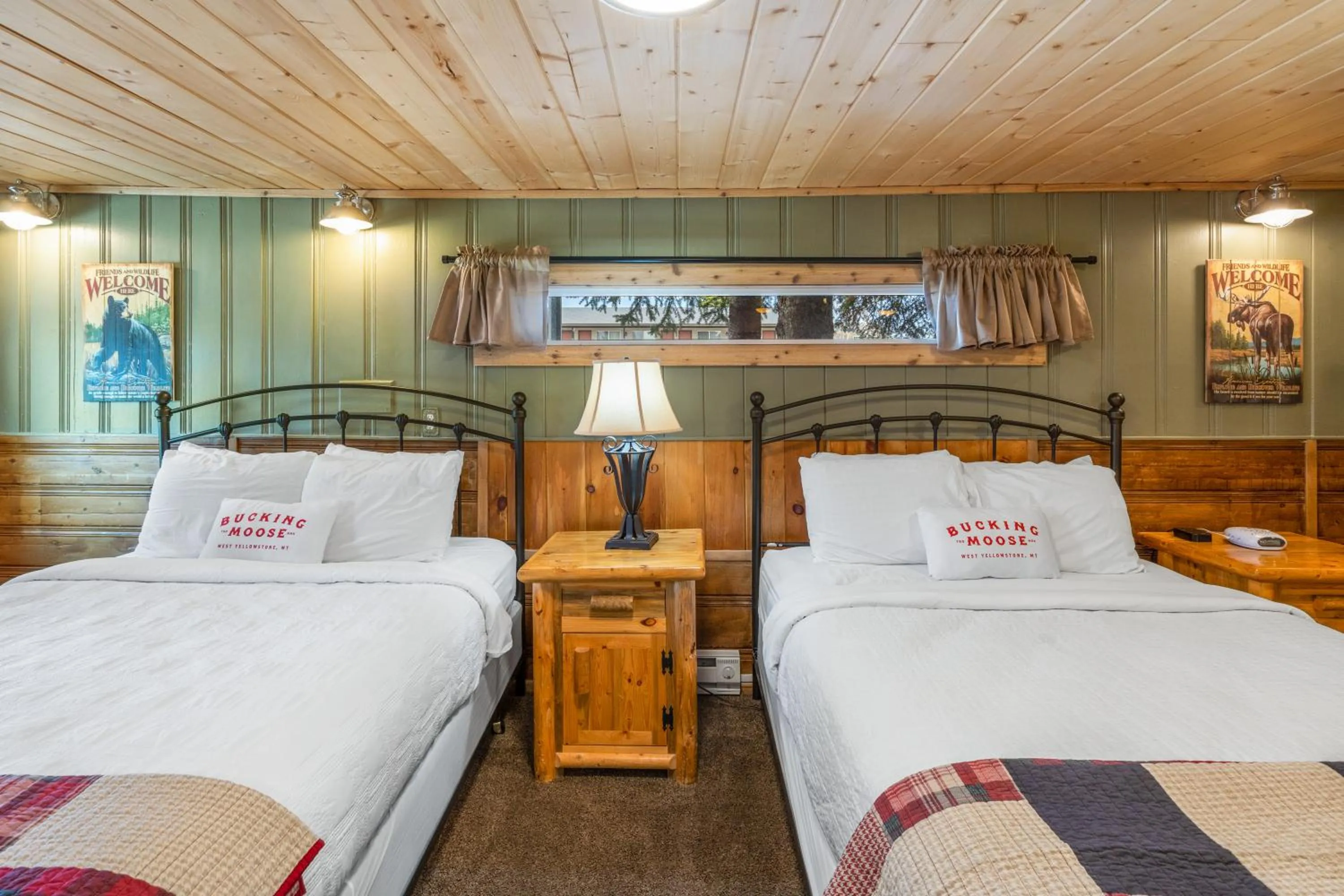 Bed in The Bucking Moose