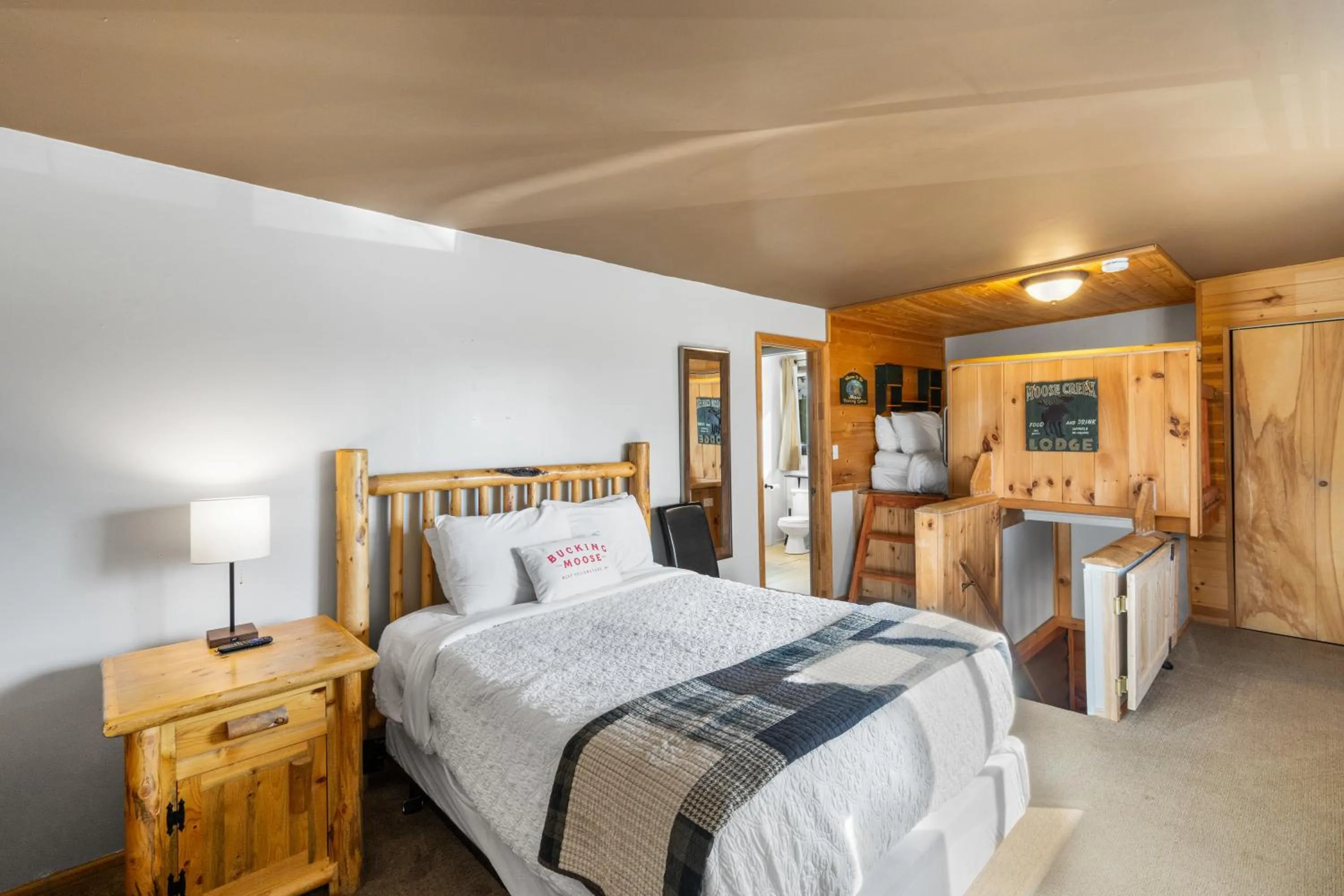 Bed in The Bucking Moose