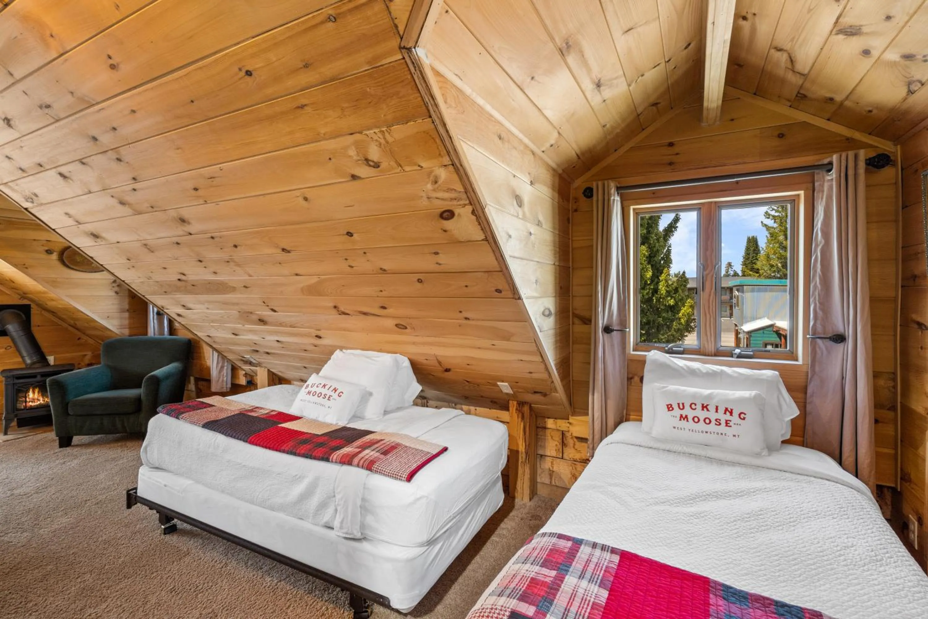 Bed in The Bucking Moose