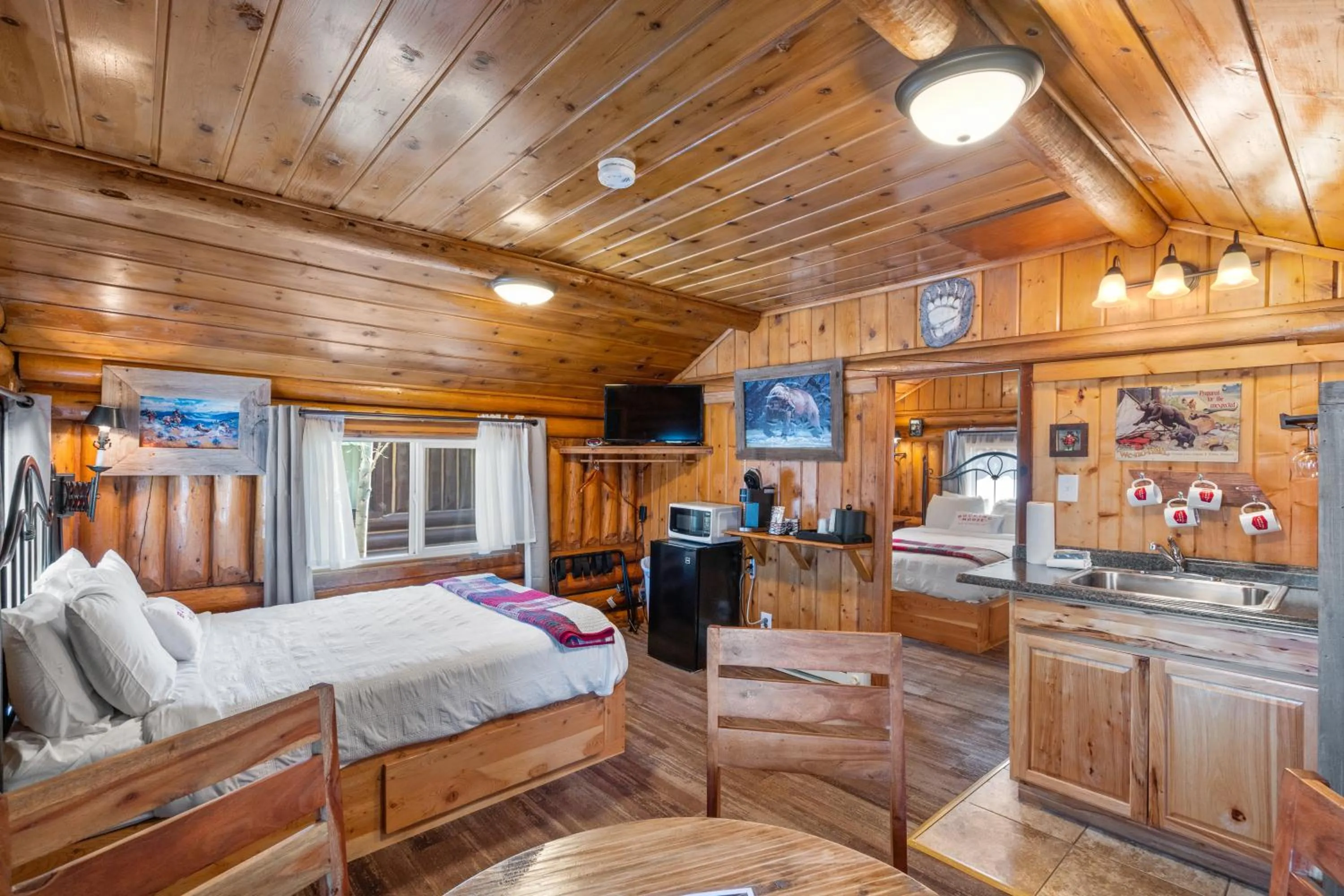 Bed in The Bucking Moose