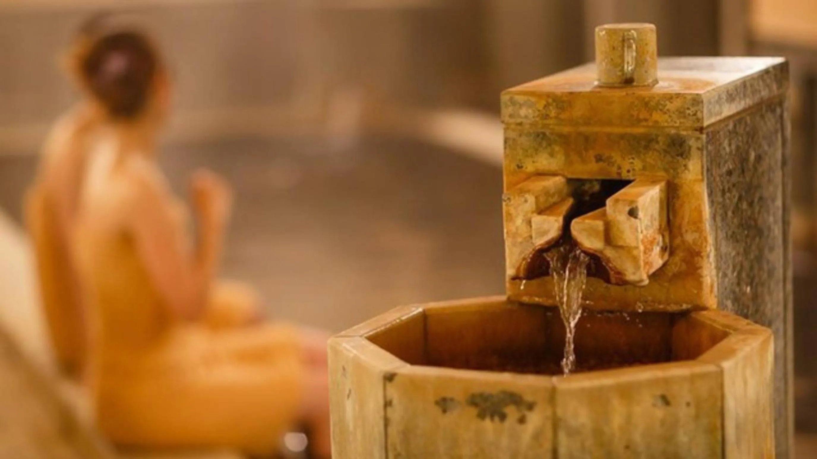 Hot Spring Bath in Kyukamura Norikura-Kogen