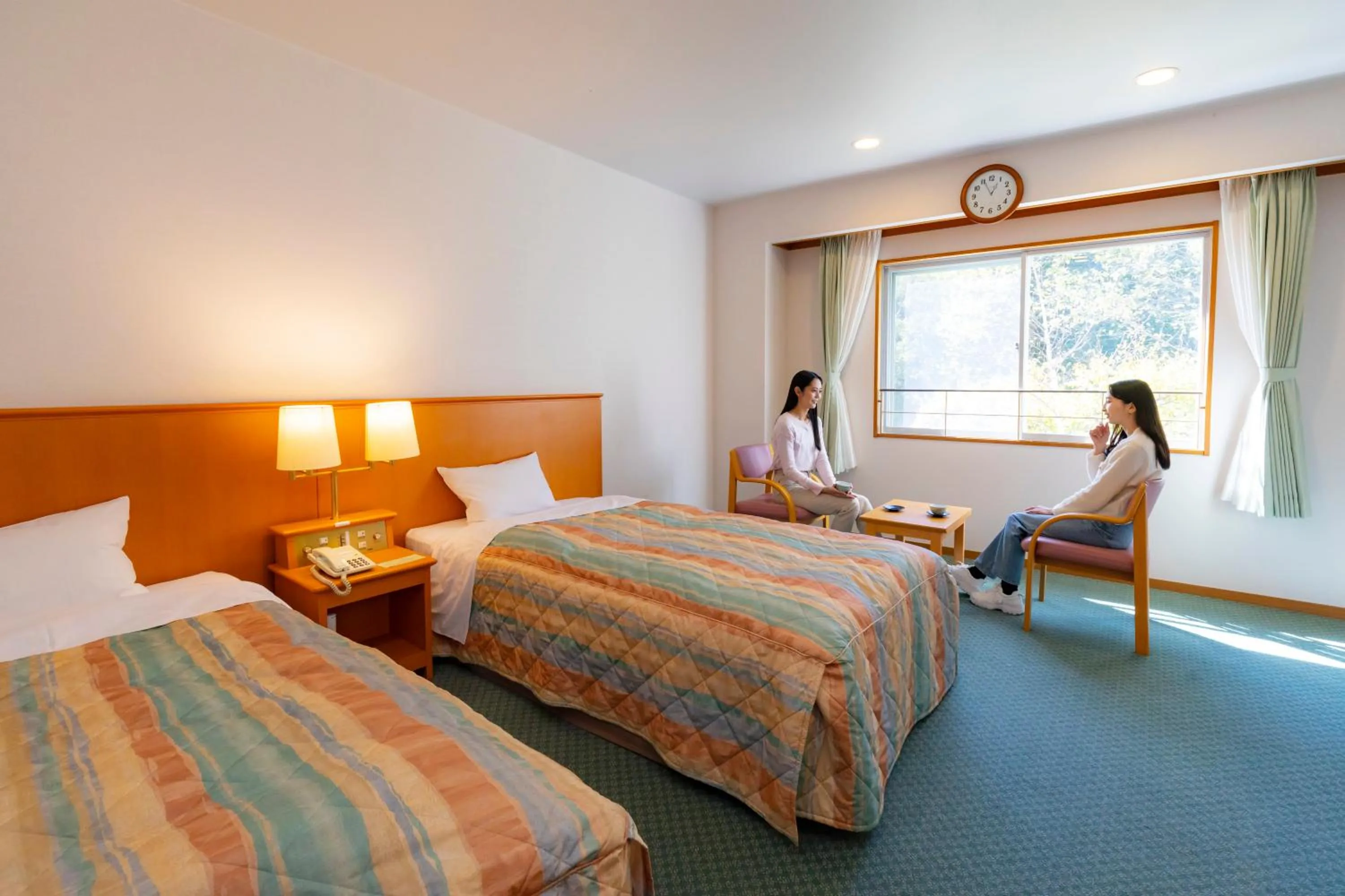 Bed in Kyukamura Norikura-Kogen