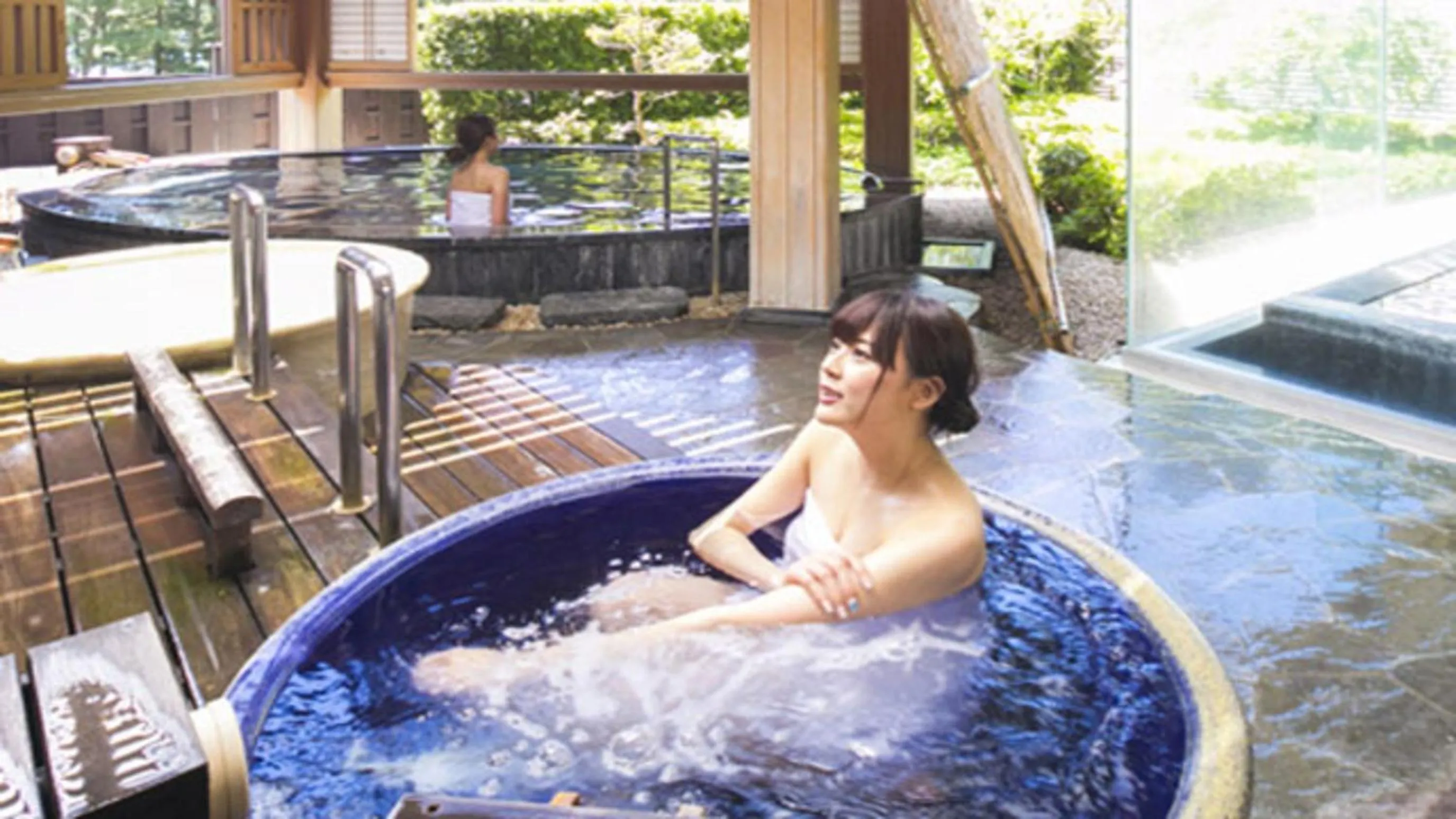 Hot Spring Bath in Kyukamura Minami-Izu