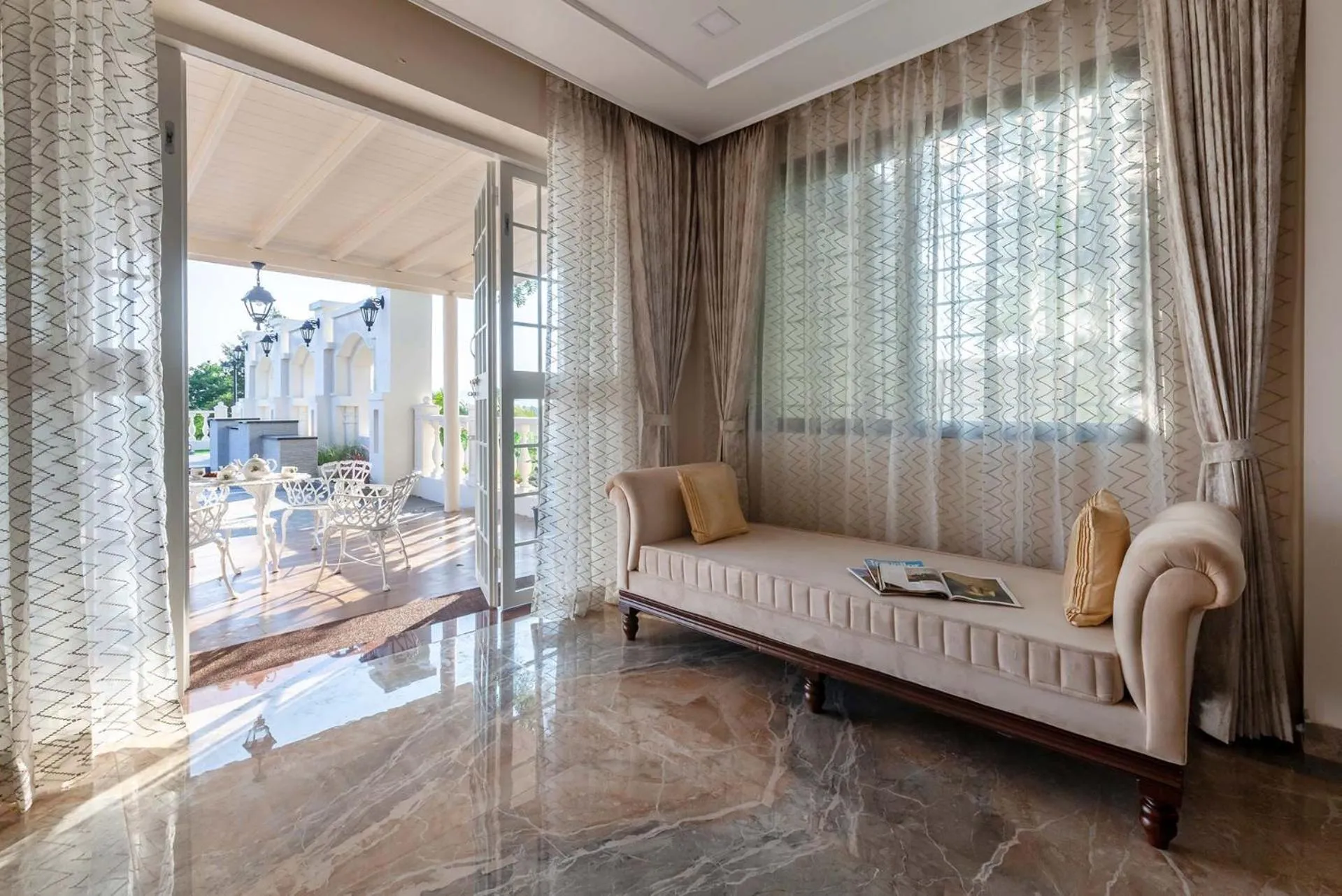 Bedroom, Bed in StayVista's Lake La Vie - Tranquil Lake-View Villa Amidst Farmland with Pool and Poolside Gazebo - Proximity to Sula