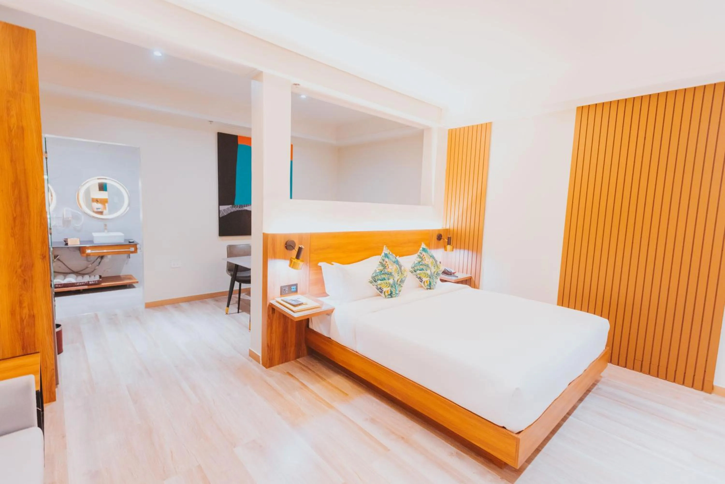 Bed in SureStay Studio by Best Western Clarkview Angeles City