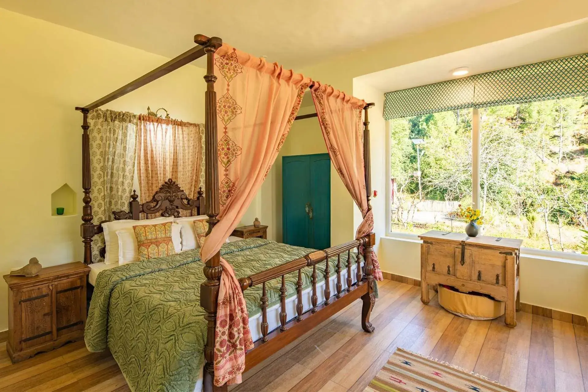 Bedroom, Bed in Hollyhock Cottage by VEO - Part of StayVista Bedroom, Bed in Hollyhock Cottage by VEO - Part of StayVista