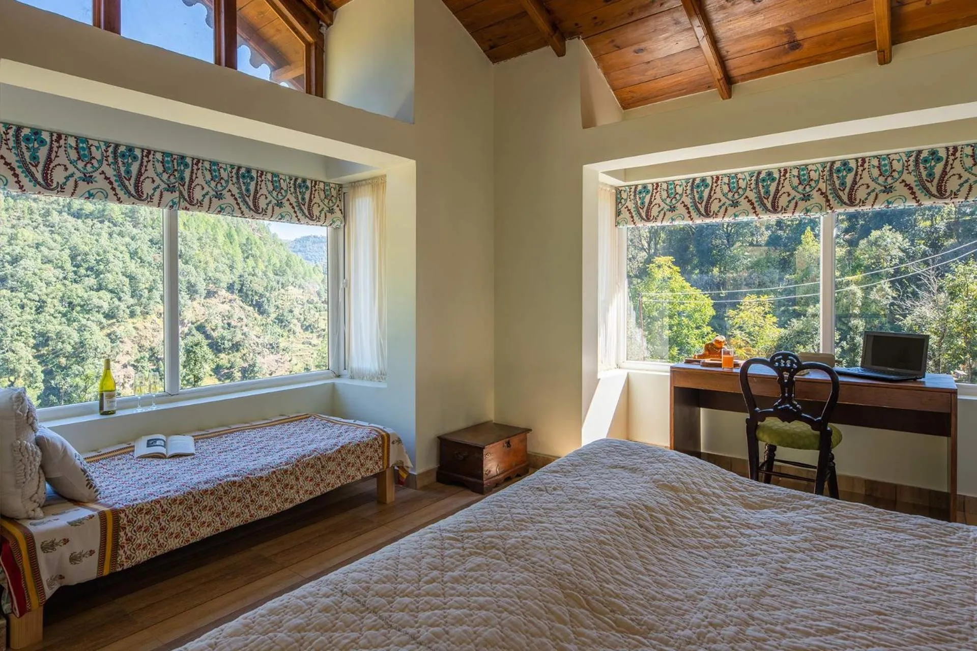 Bedroom, Bed in Hollyhock Cottage by VEO - Part of StayVista