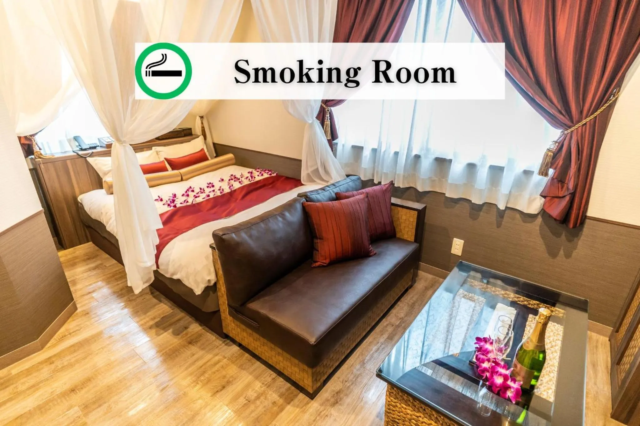 Bed in BaliAn Resort Forest Ikebukuro