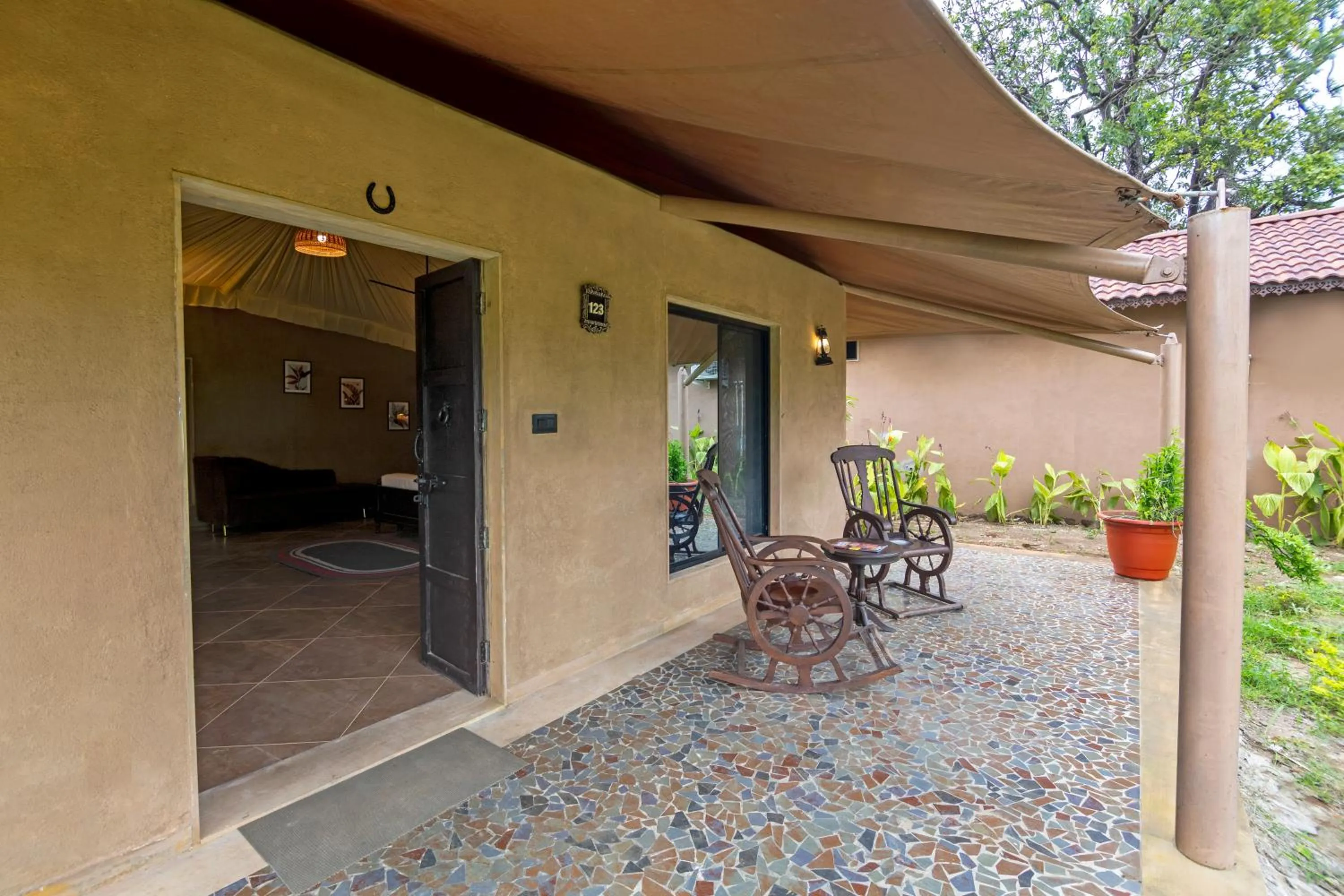 Seating area in Sterling Orient Woods Pench