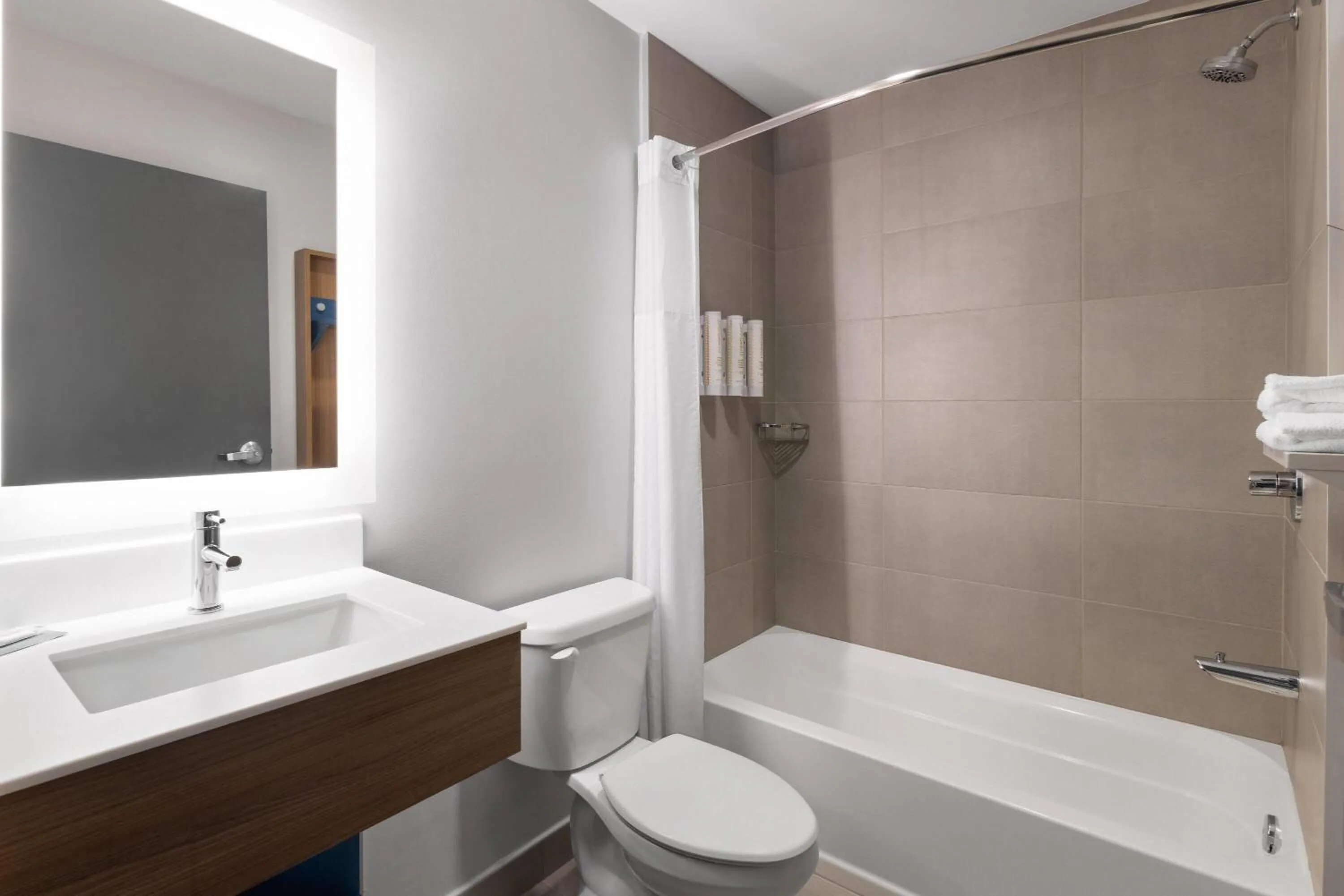 Bathroom in Microtel Inn & Suites by Wyndham Rehoboth Beach