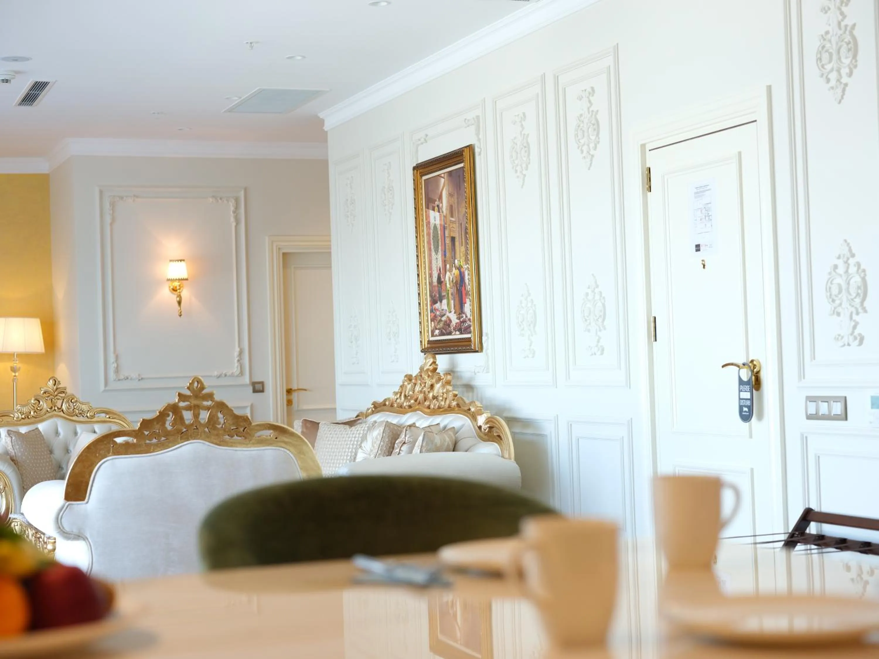 Decorative detail, Bed in Dekalb Hotel