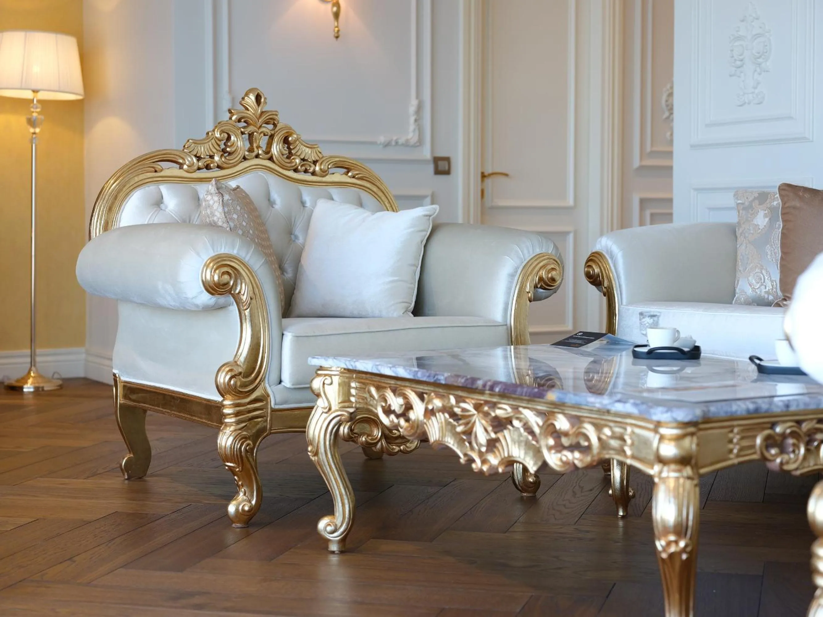 Decorative detail, Bed in Dekalb Hotel