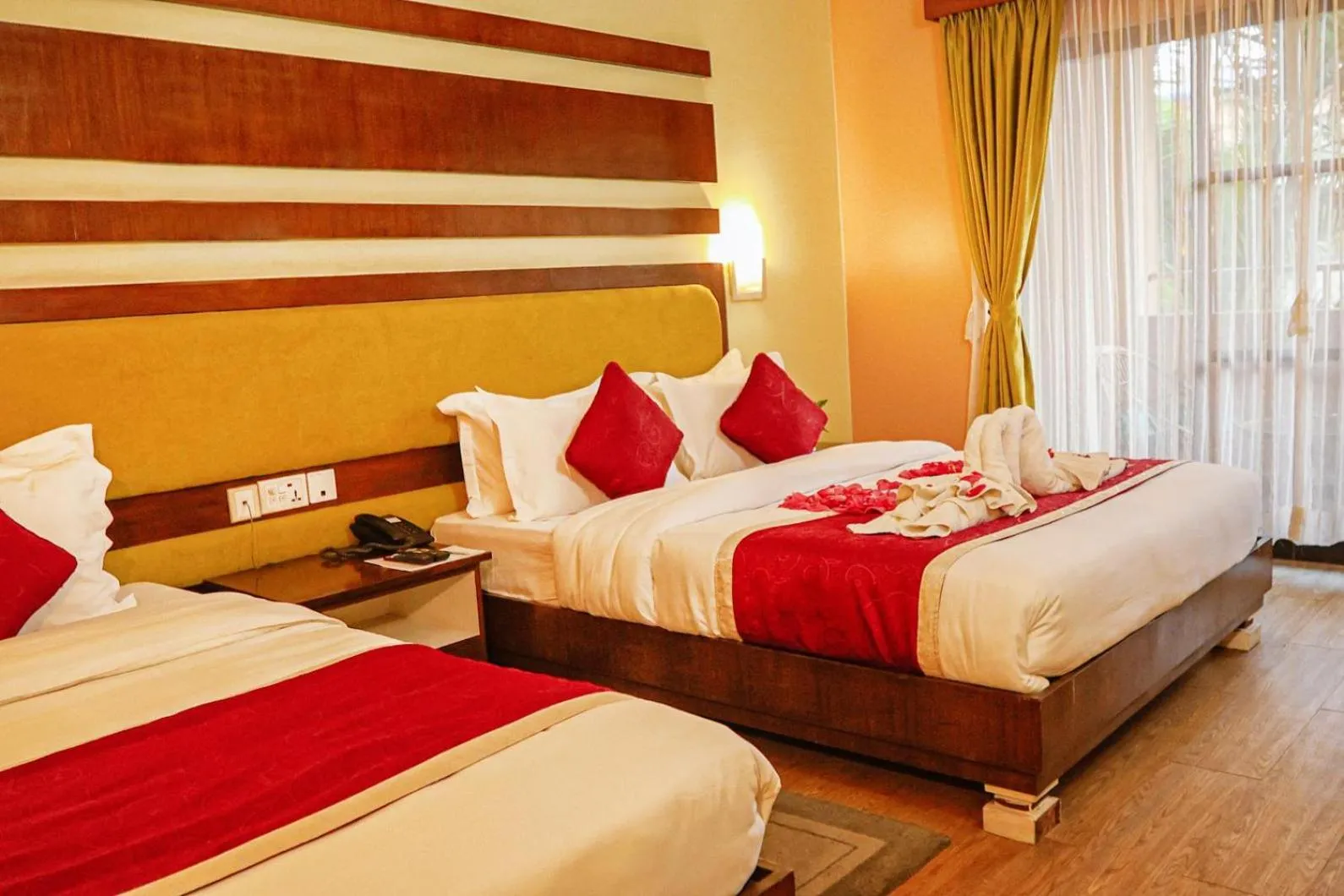 Bed in Bharatpur Garden Resort