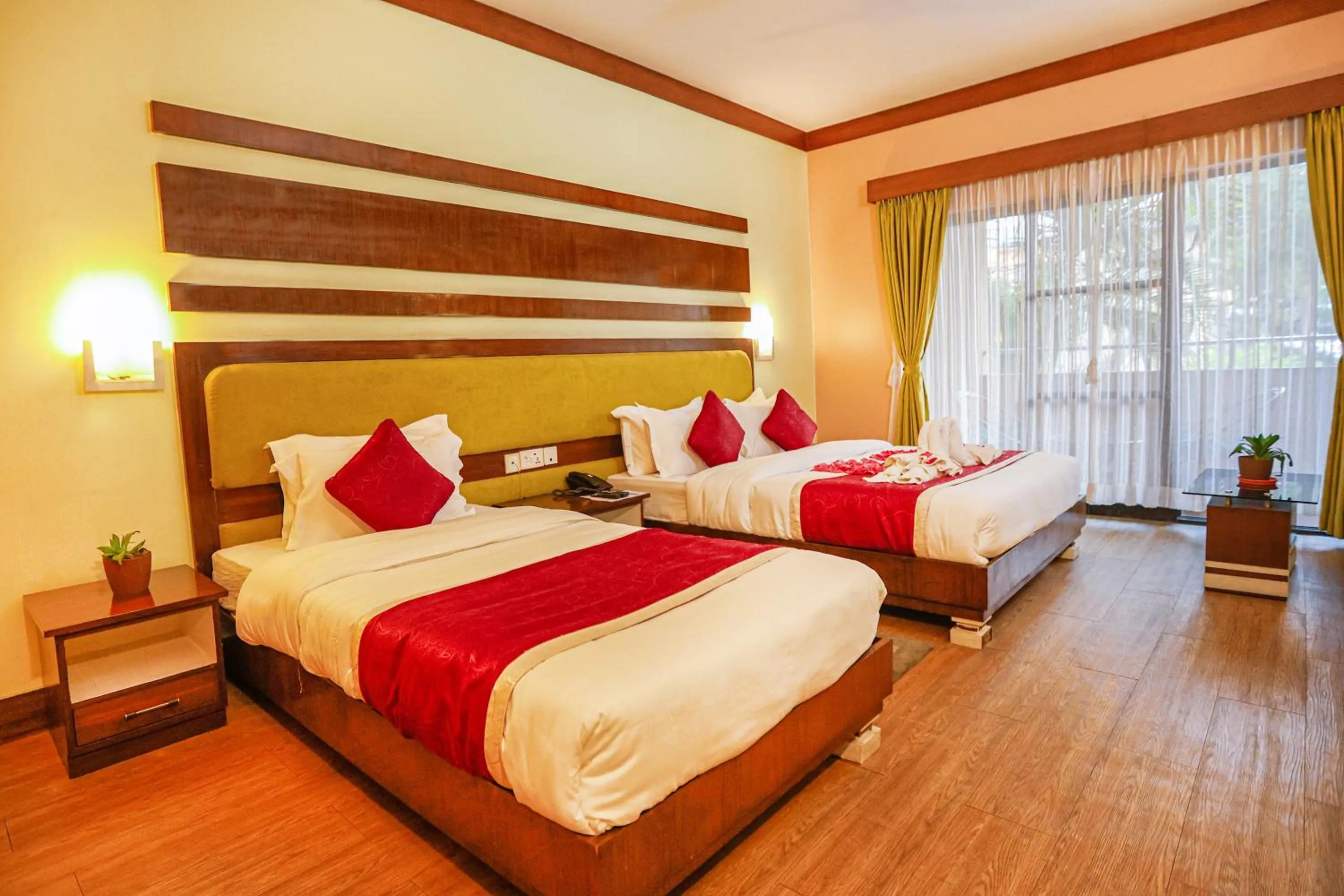 Bed in Bharatpur Garden Resort