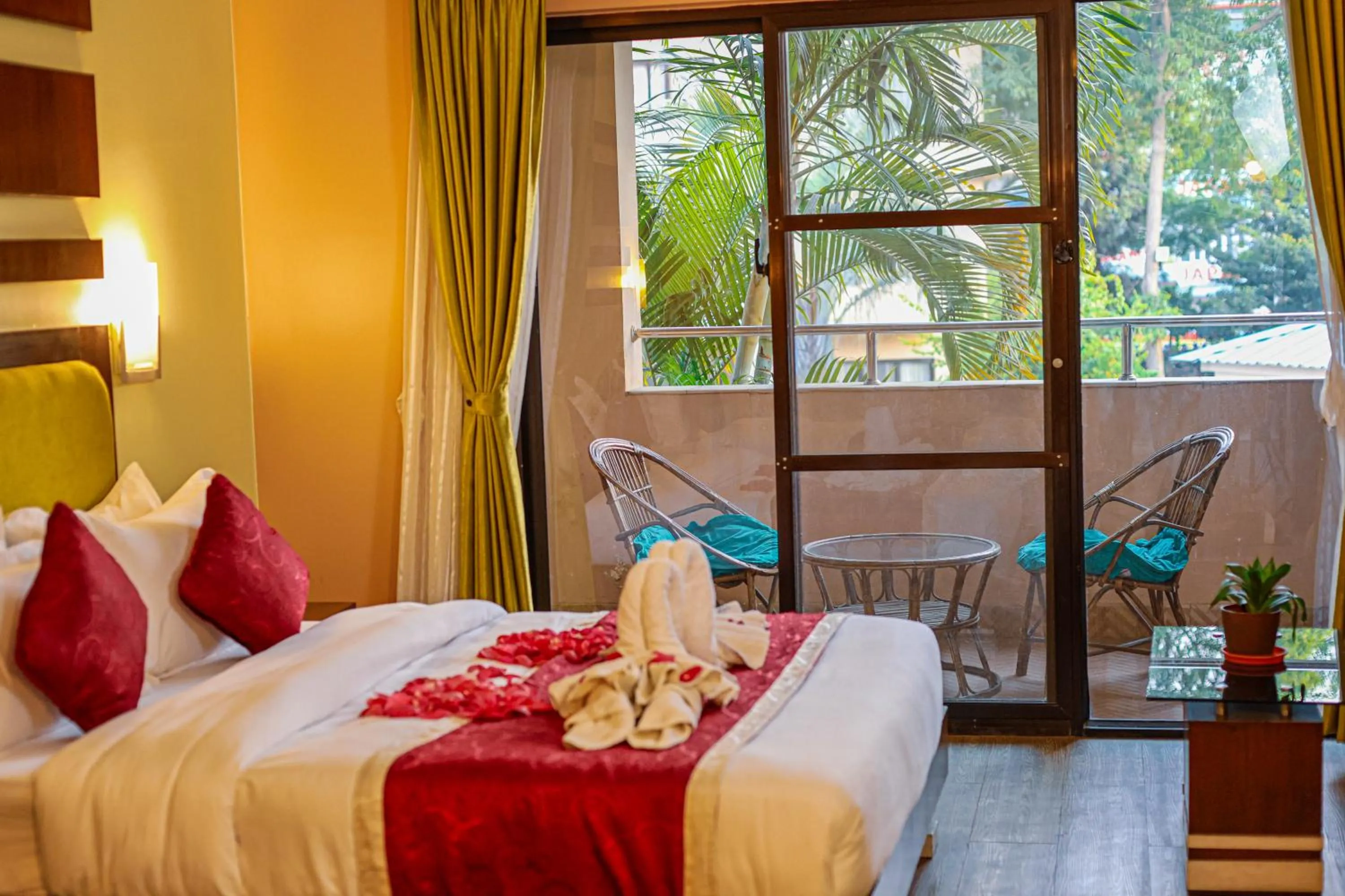 Bed in Bharatpur Garden Resort