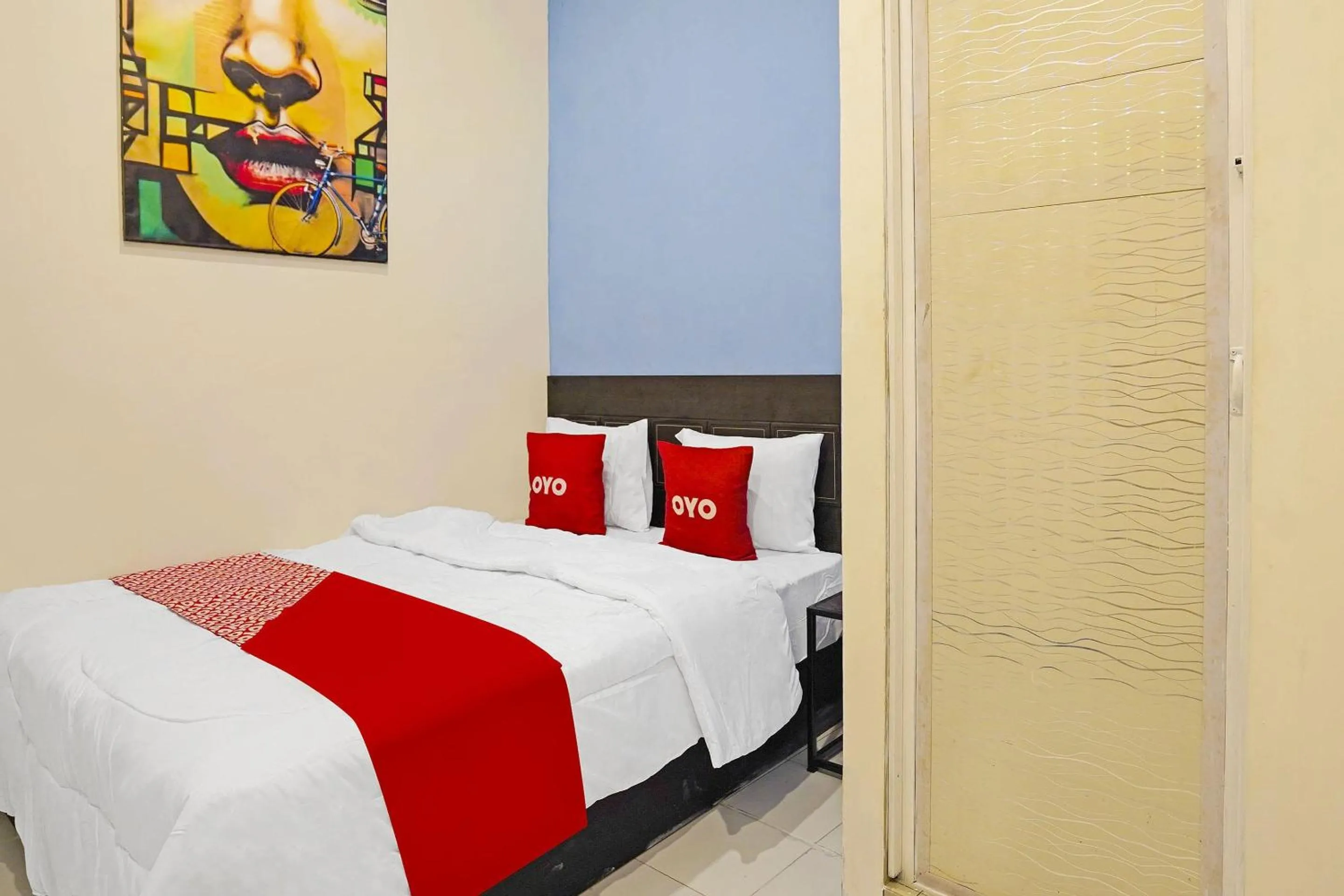 Bedroom, Bed in OYO Life 91867 Gangnam Style Kutai