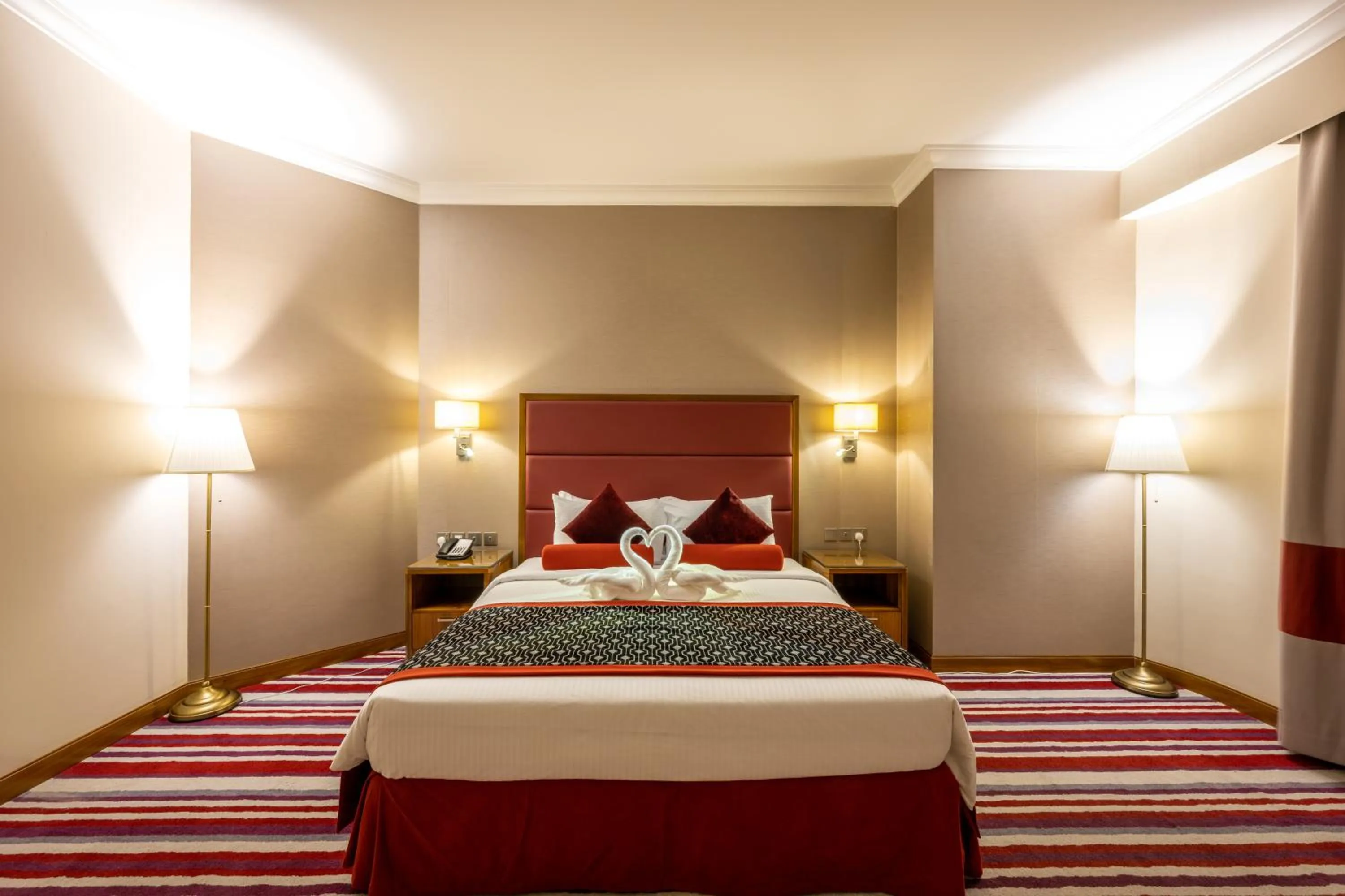 Bed in Wonder Palace Hotel Qatar