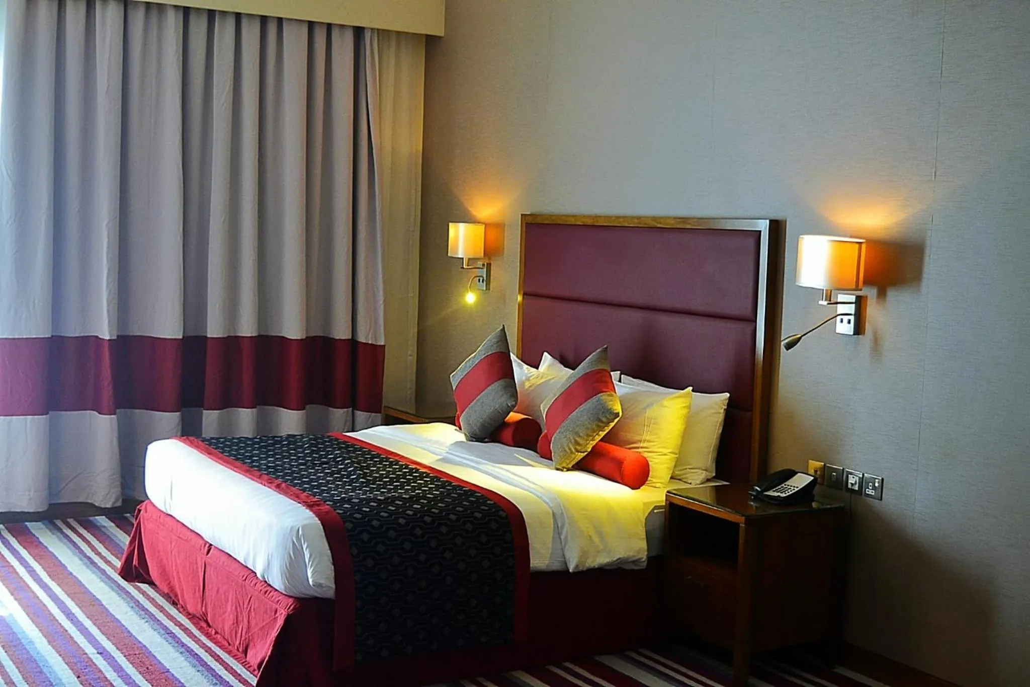 Bed in Wonder Palace Hotel Qatar