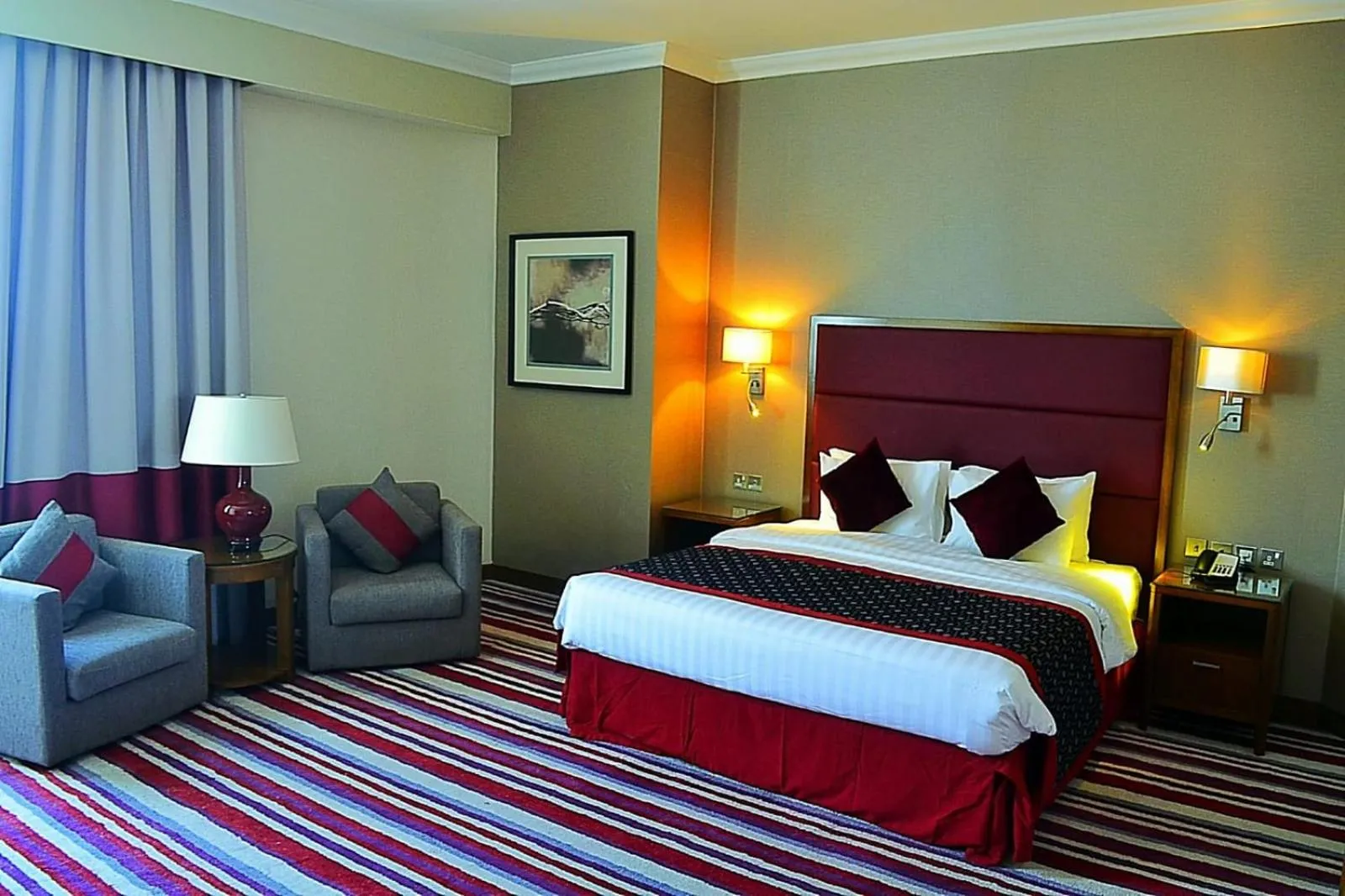 Bed in Wonder Palace Hotel Qatar