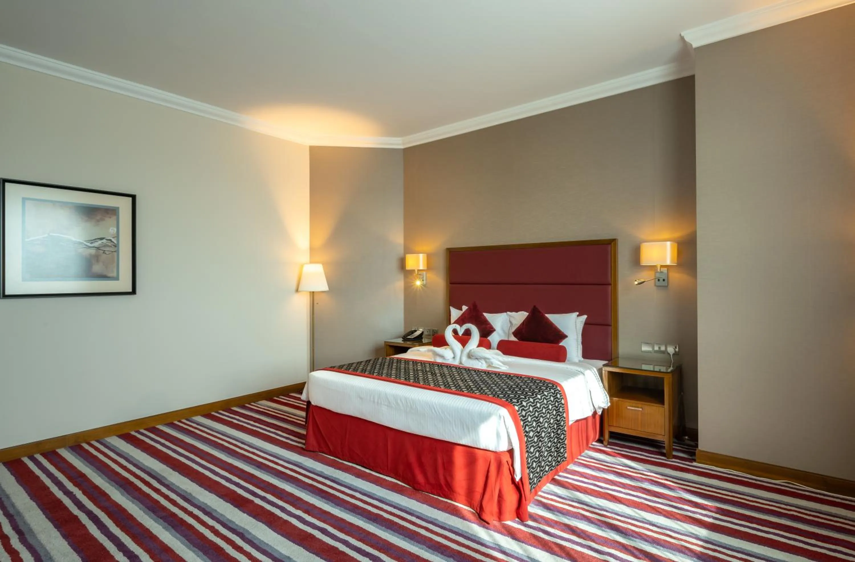 Bed in Wonder Palace Hotel Qatar