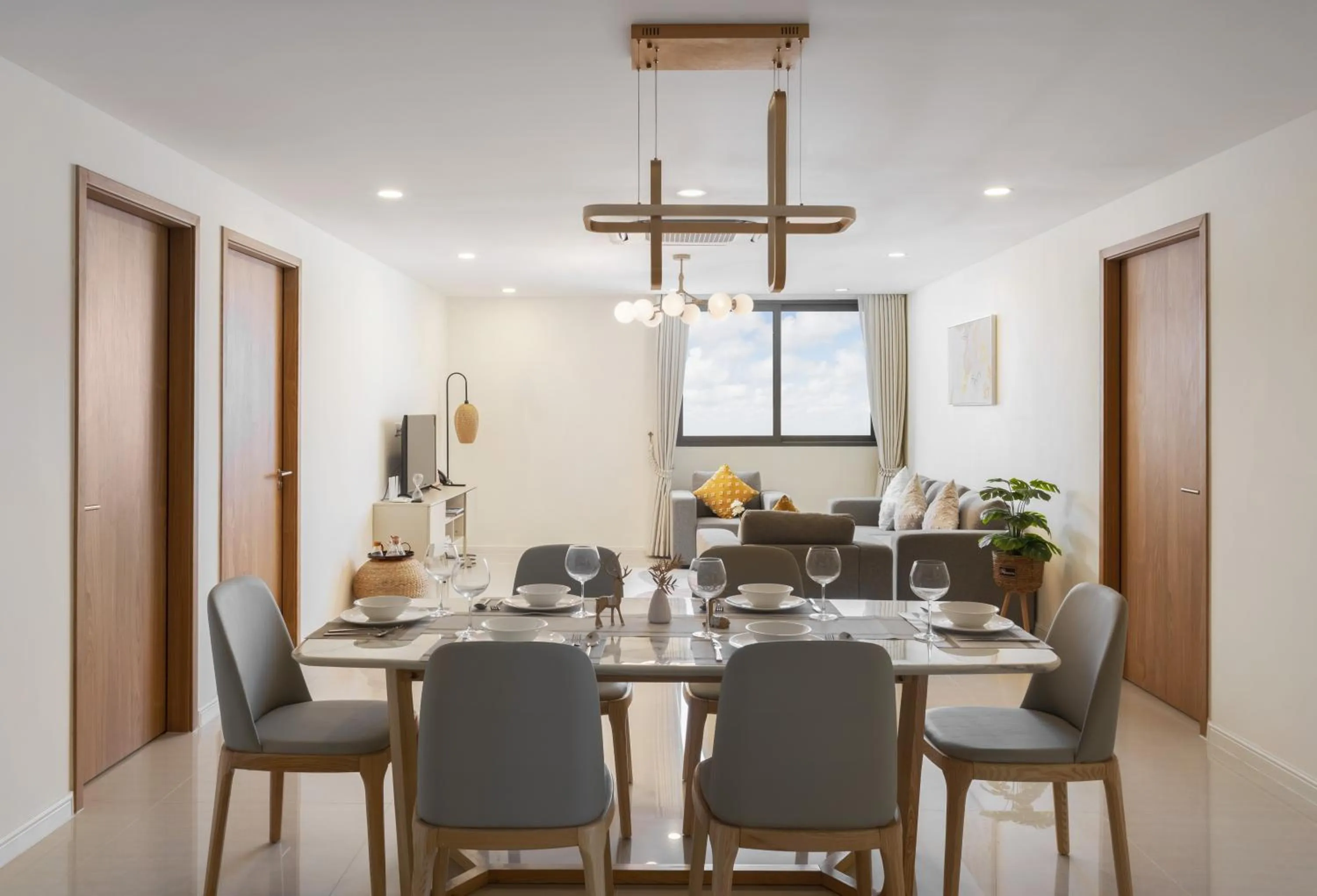 Living room in TK Central Serviced Apartments