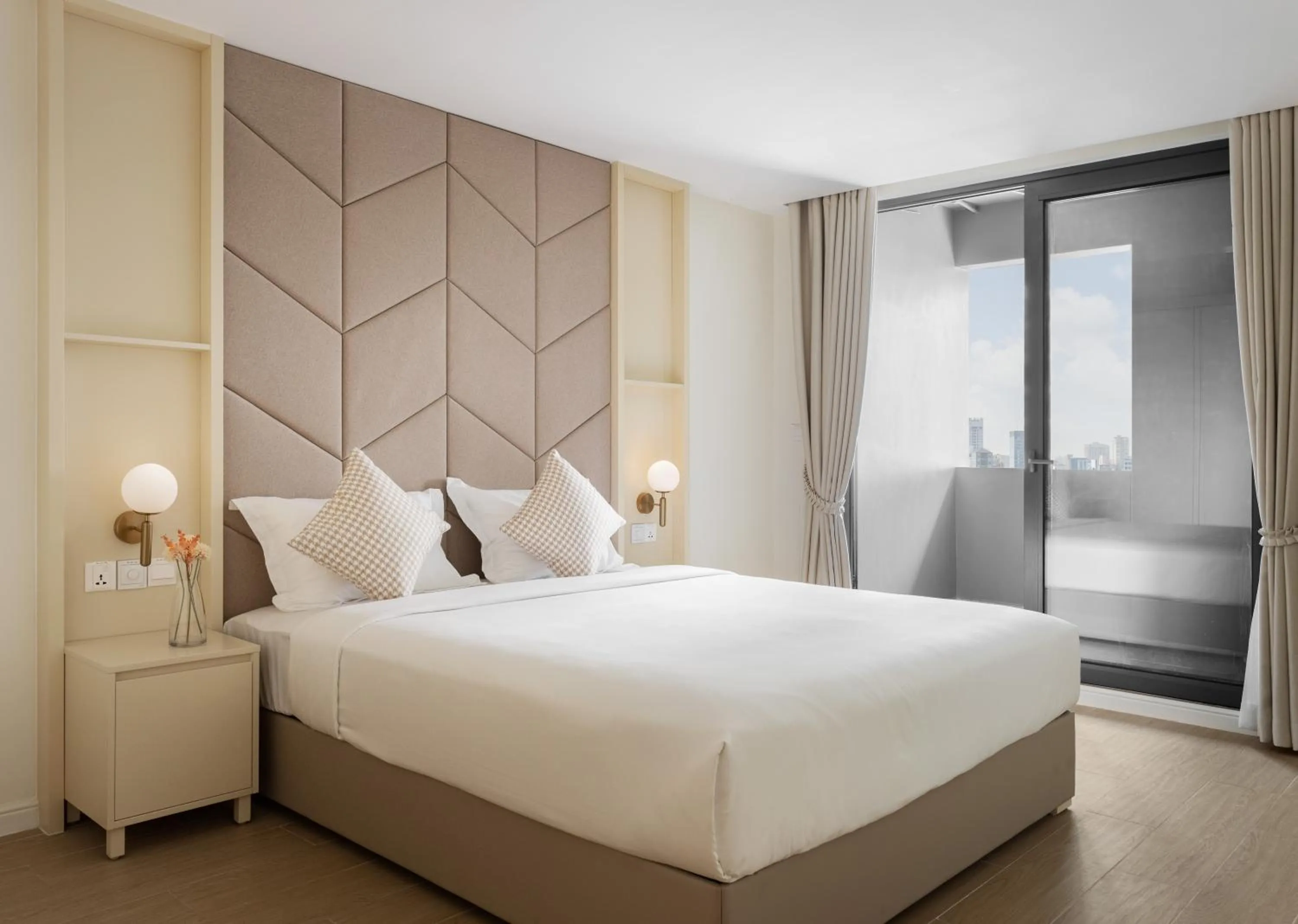 Bedroom, Bed in TK Central Serviced Apartments