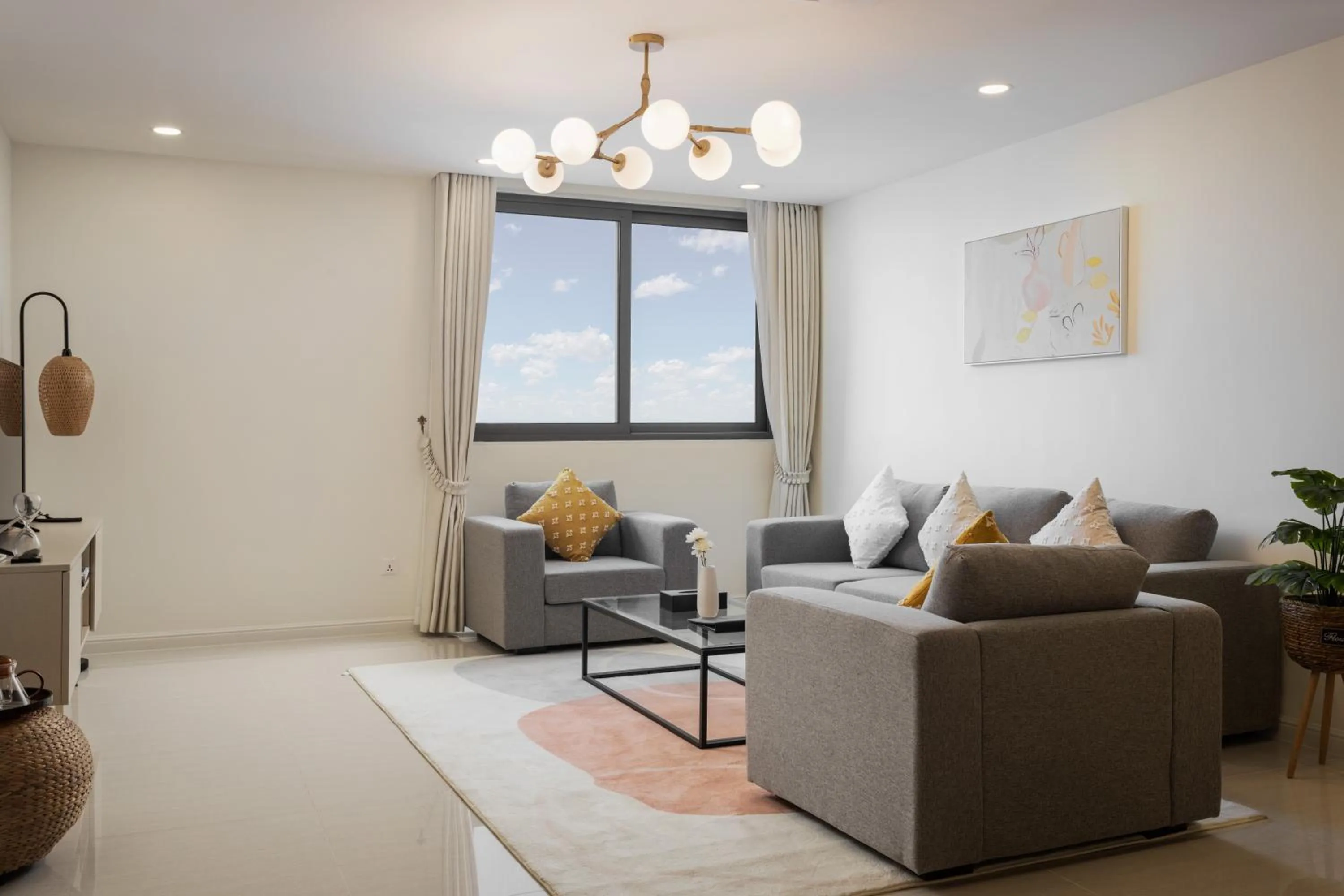 Living room in TK Central Serviced Apartments